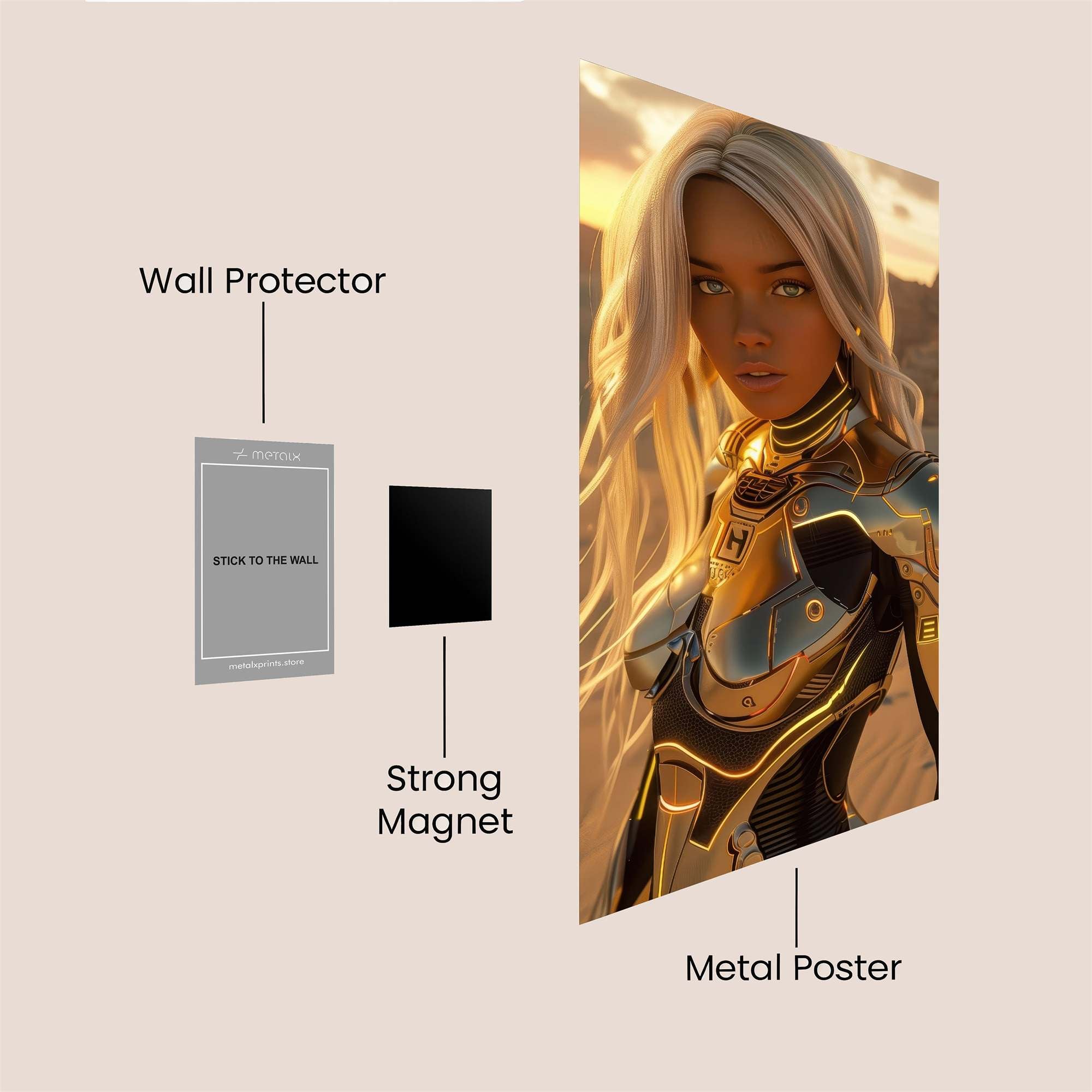 Desert Empress Safe Wall Magnetic / M