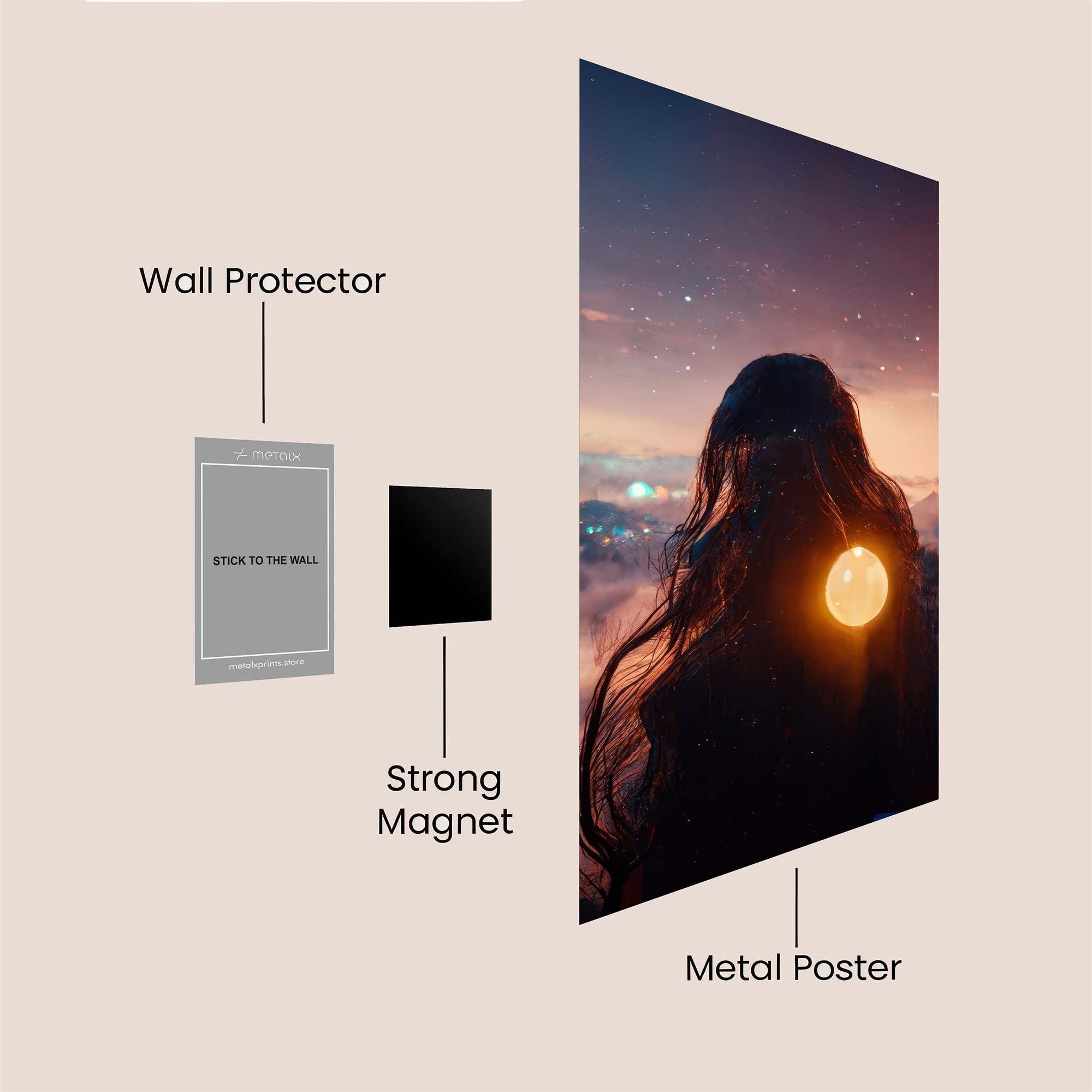 Luminous Serenity Safe Wall Magnetic / M