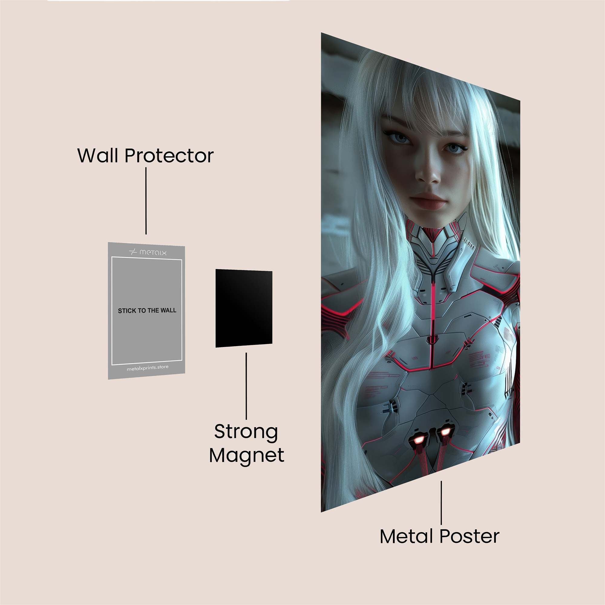 Cyber Enigma Safe Wall Magnetic / M