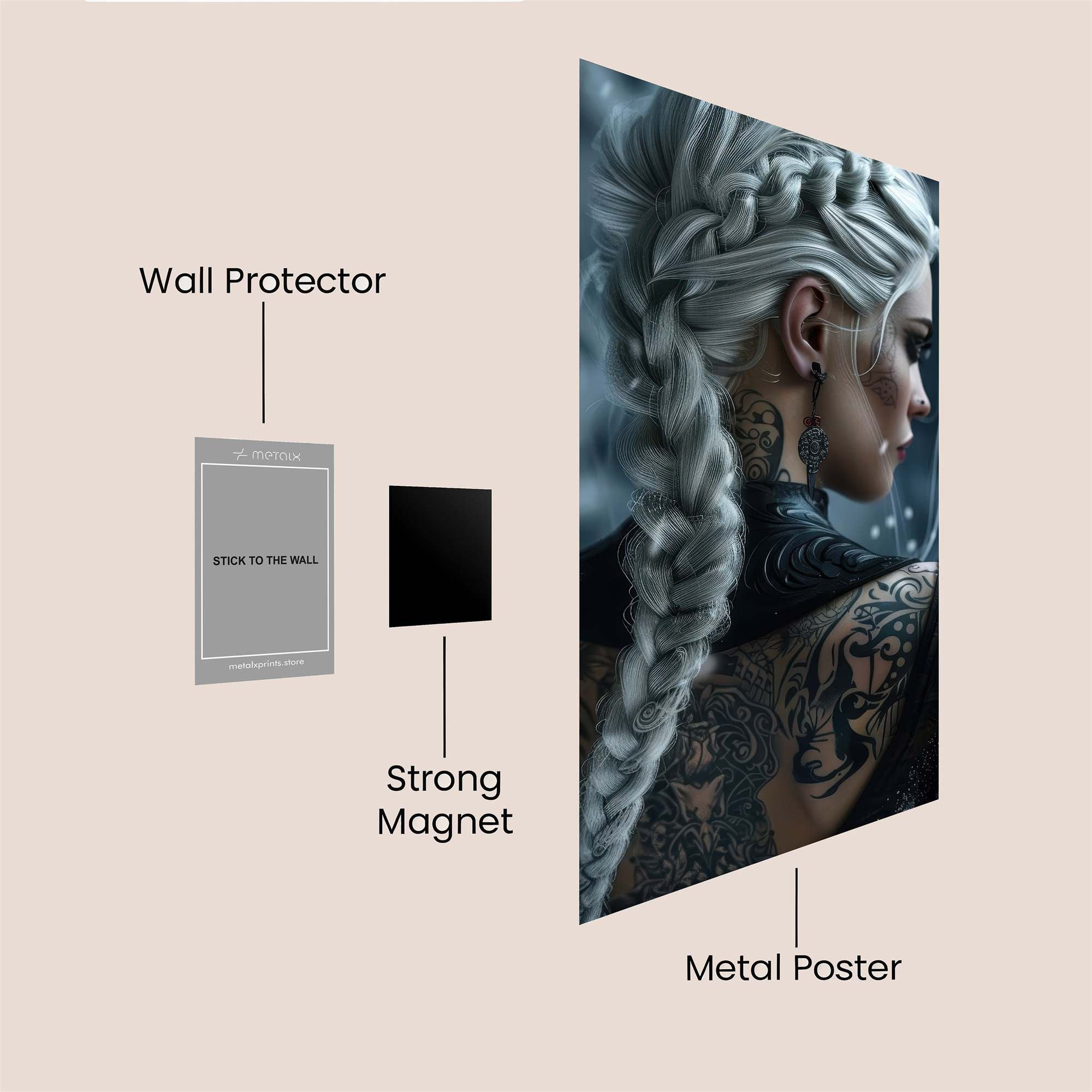 Snow Enigma Safe Wall Magnetic / M