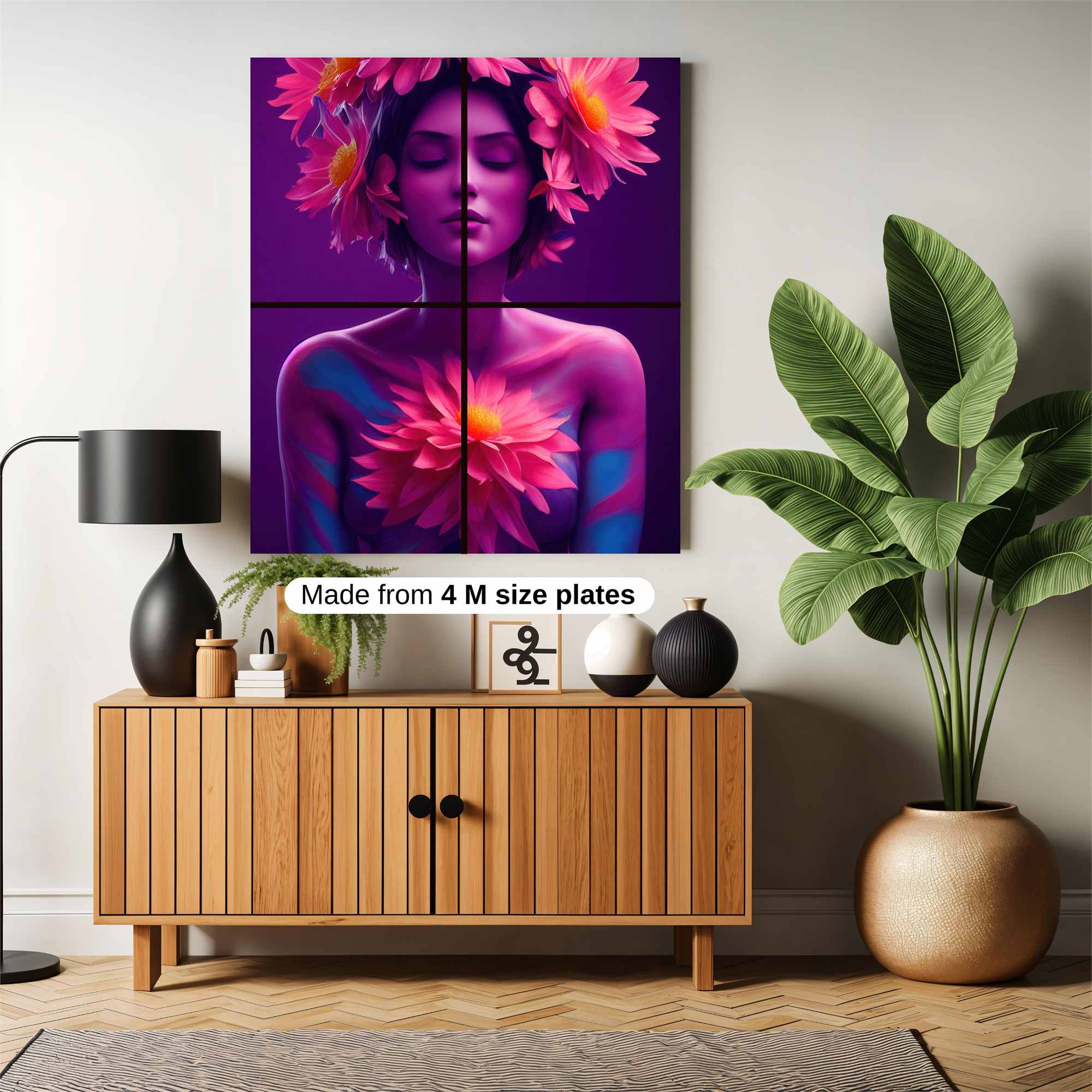 Floral Serenity Safe Wall Magnetic / M