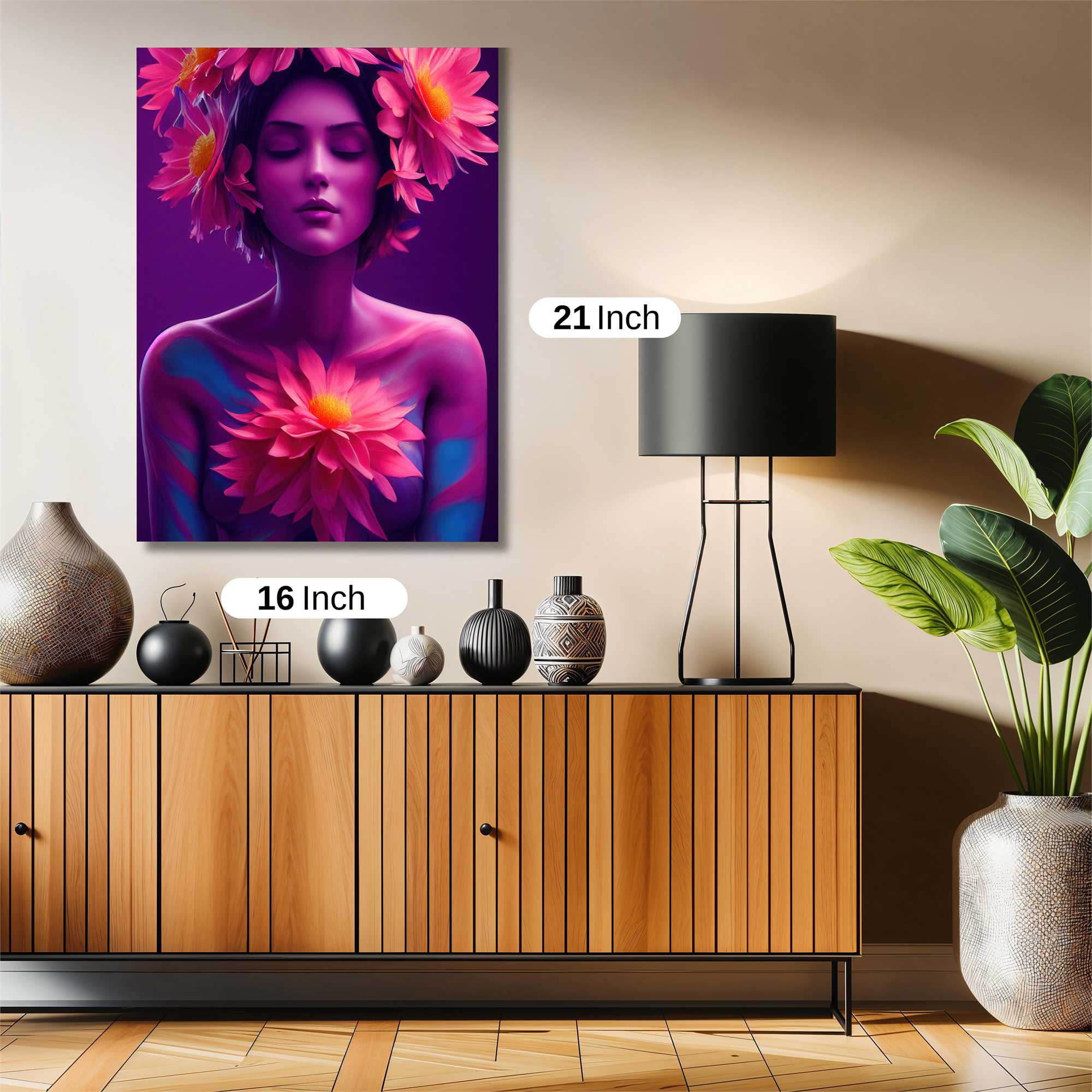 Floral Serenity Safe Wall Magnetic / M