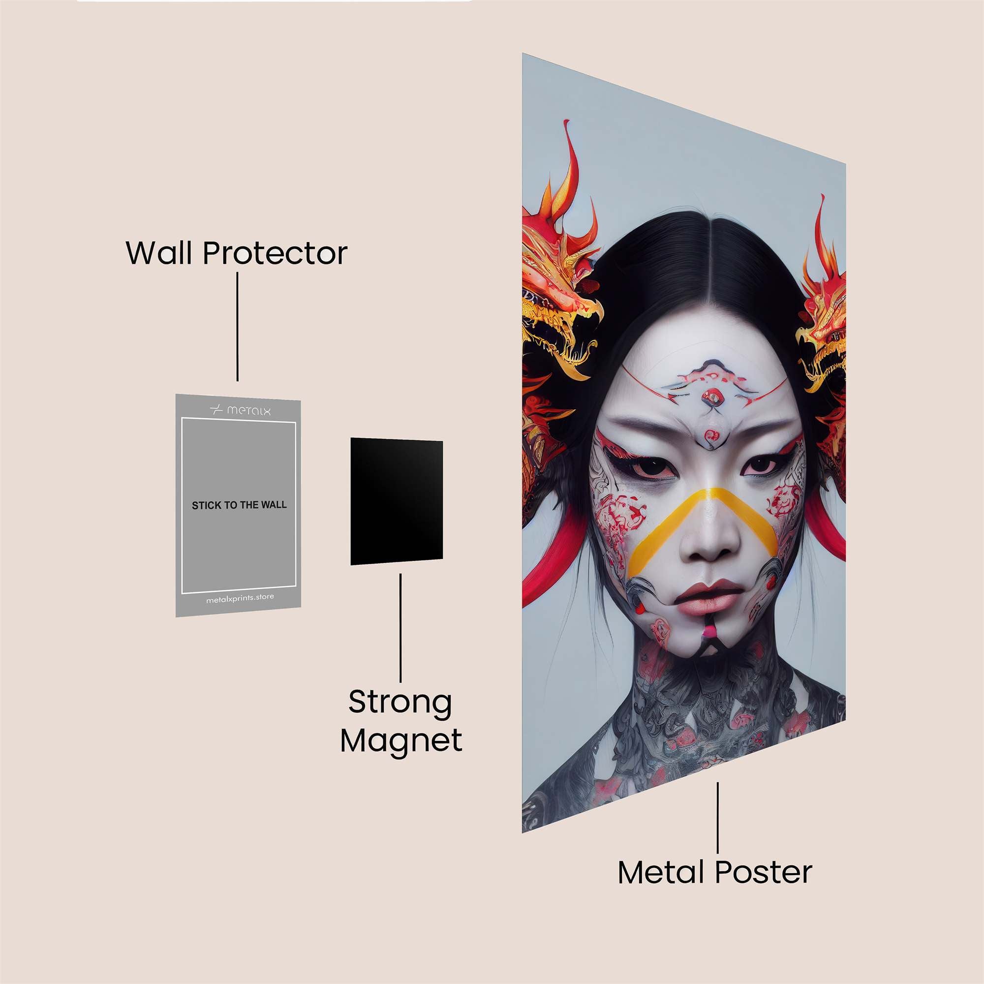 Dragon Serenity Safe Wall Magnetic / M