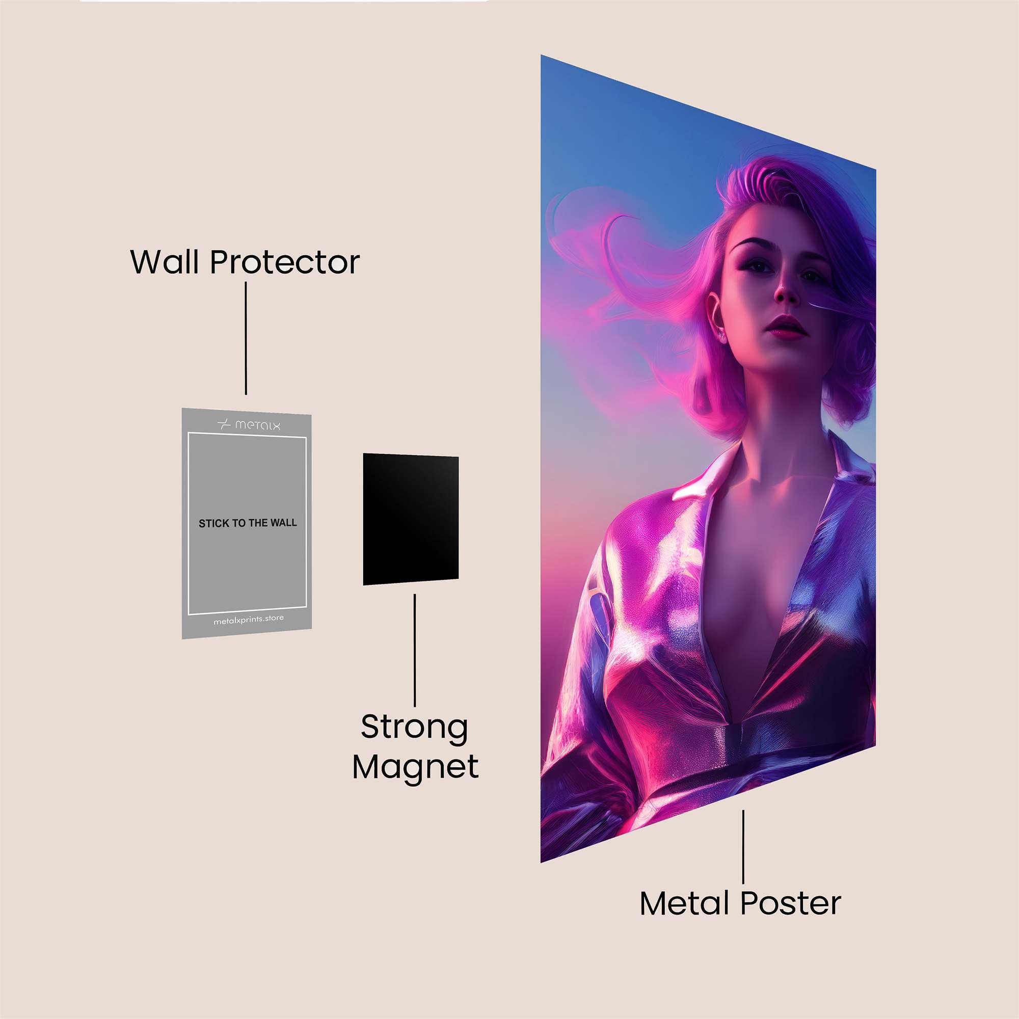 Neon Dream Safe Wall Magnetic / M
