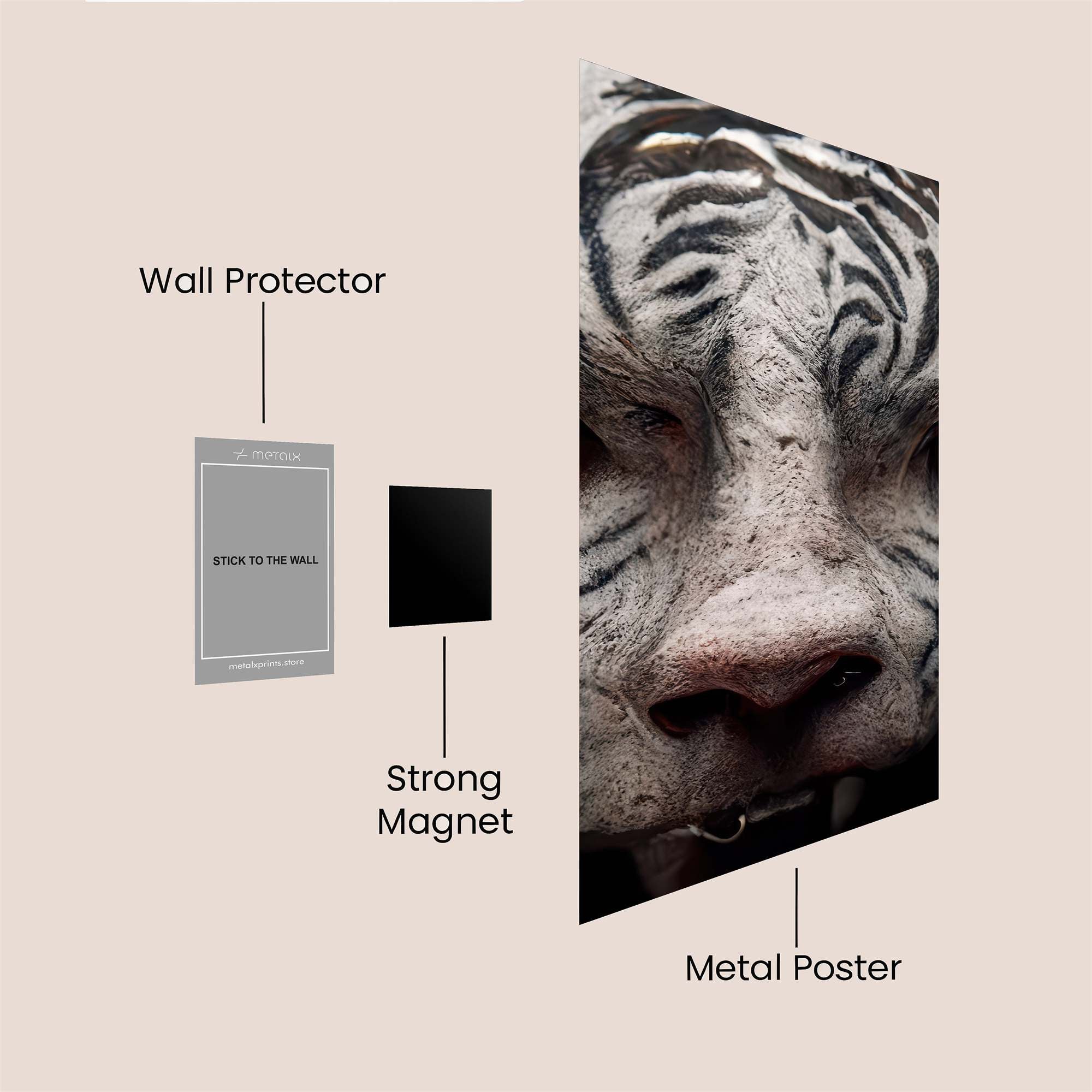 Tiger Glow Safe Wall Magnetic / M