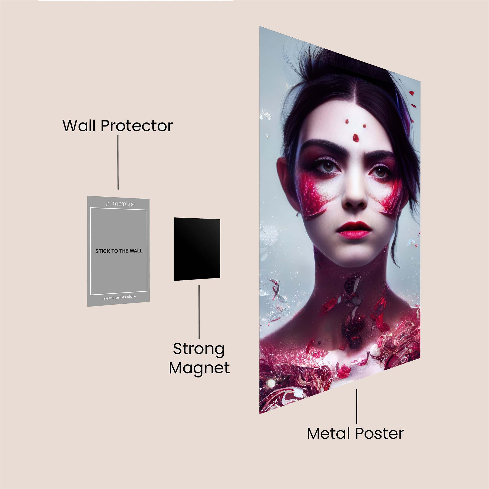 Shattered Elegance Safe Wall Magnetic / M