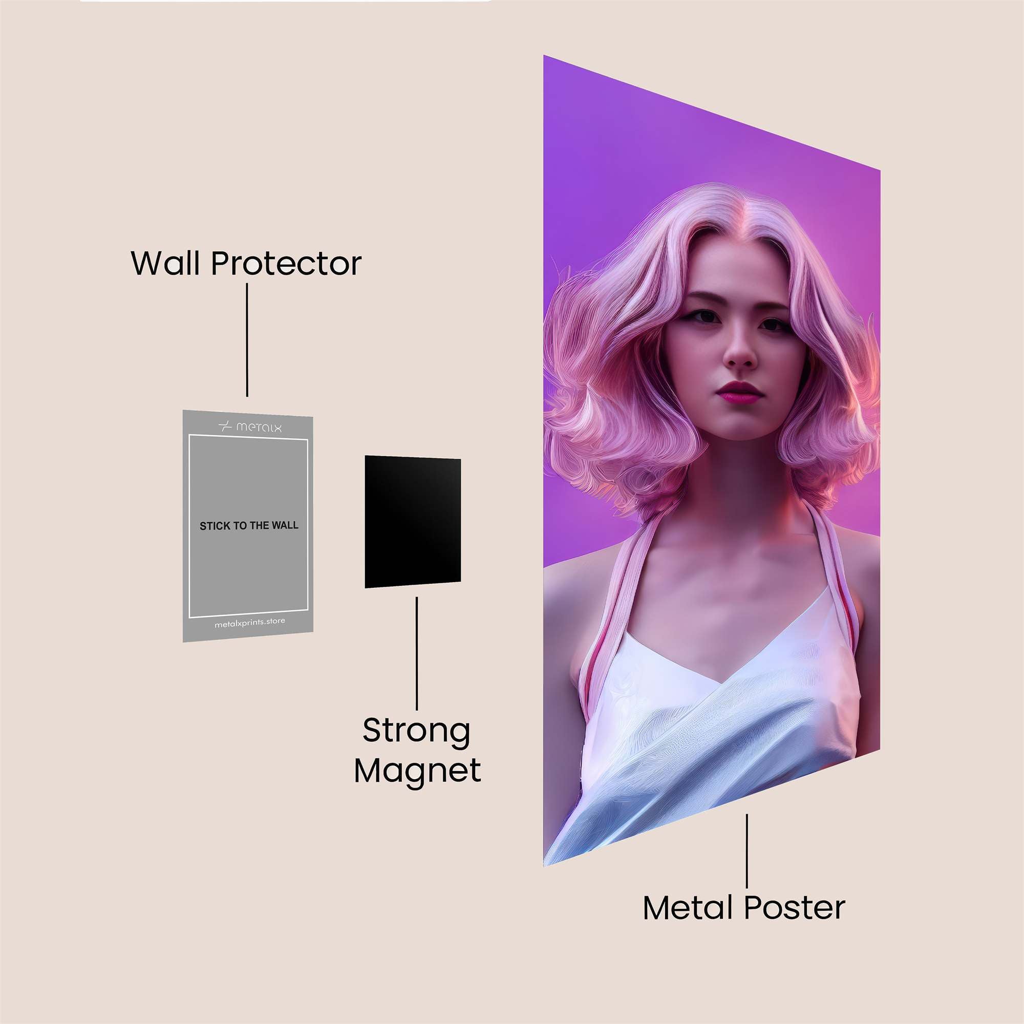 Neon Dream Safe Wall Magnetic / M