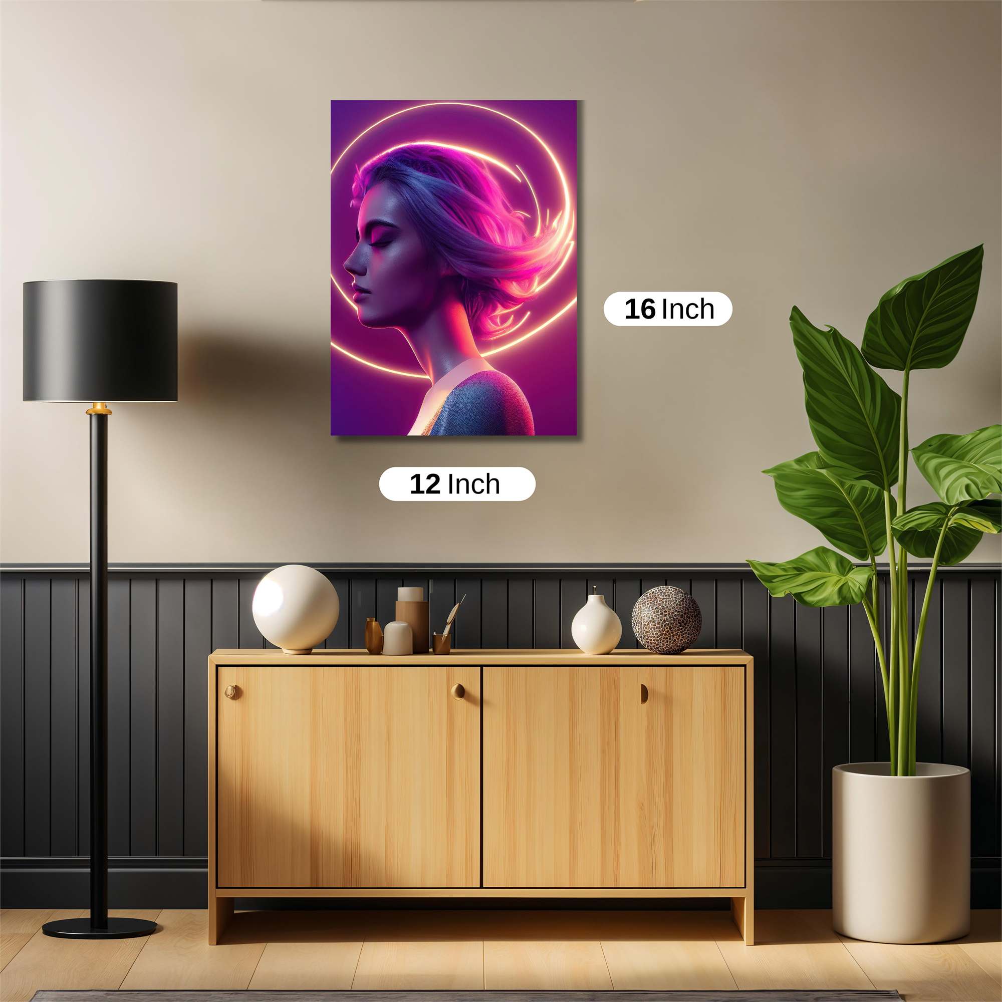 Neon Serenity Safe Wall Magnetic / M