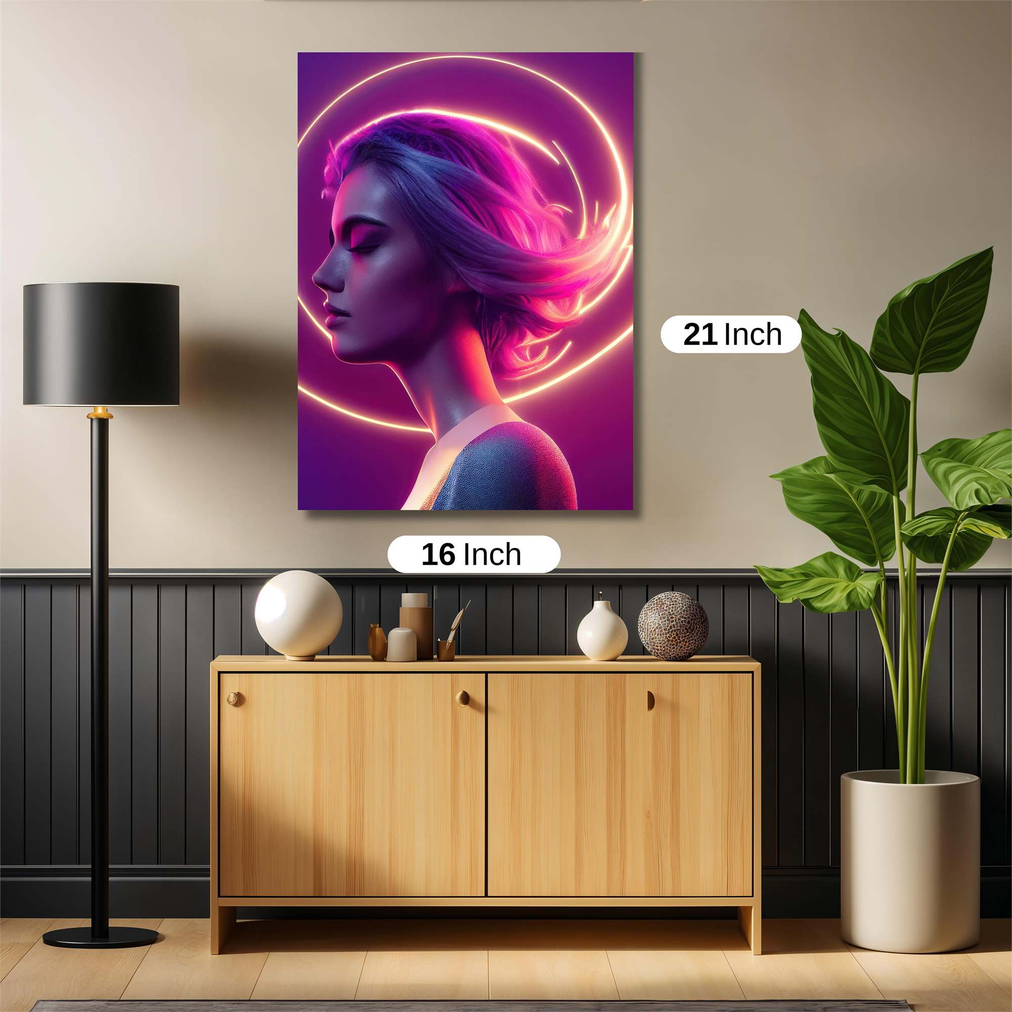 Neon Serenity Safe Wall Magnetic / M