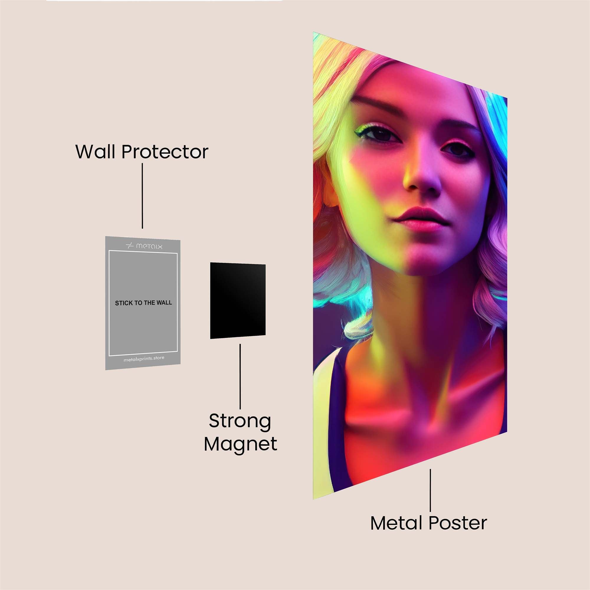 Neon Dream Safe Wall Magnetic / M