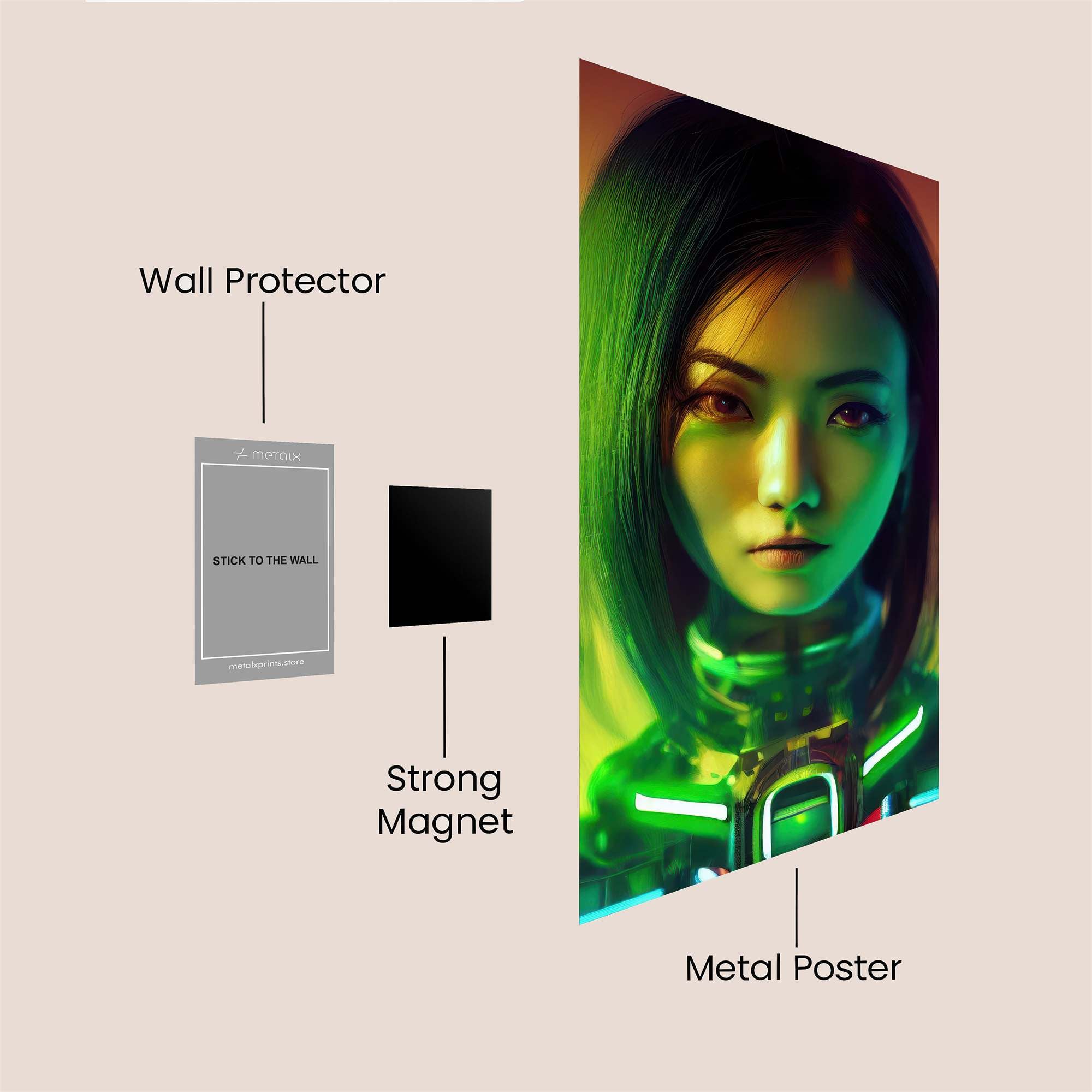 Cyber Enigma Safe Wall Magnetic / M