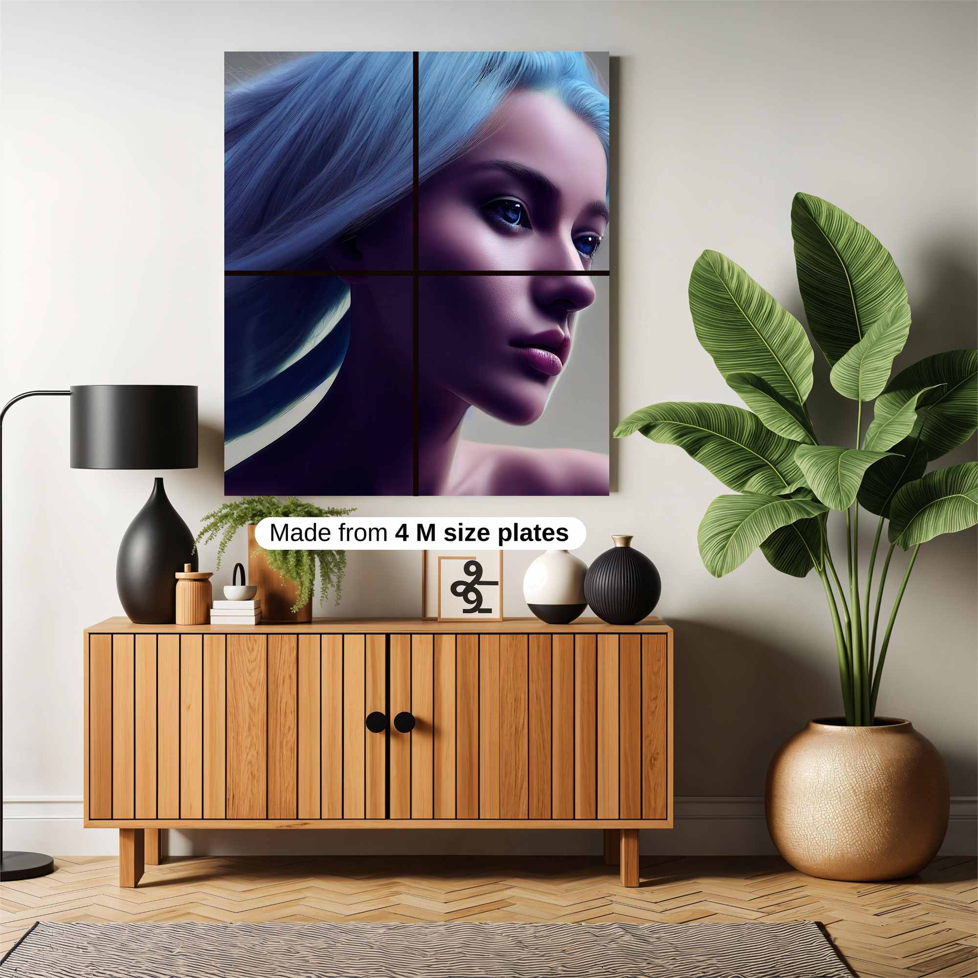 Blue Serenity Safe Wall Magnetic / M