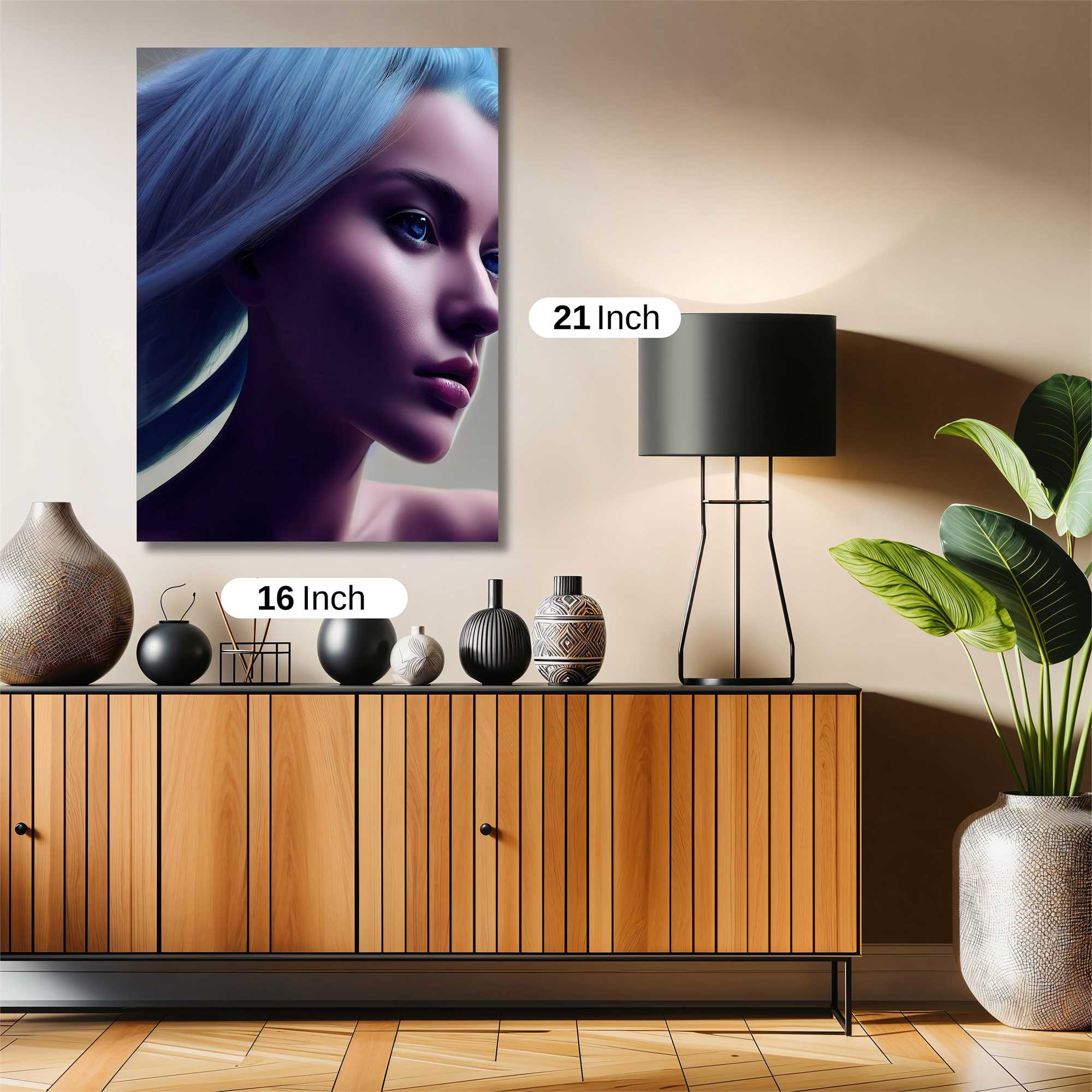 Blue Serenity Safe Wall Magnetic / M