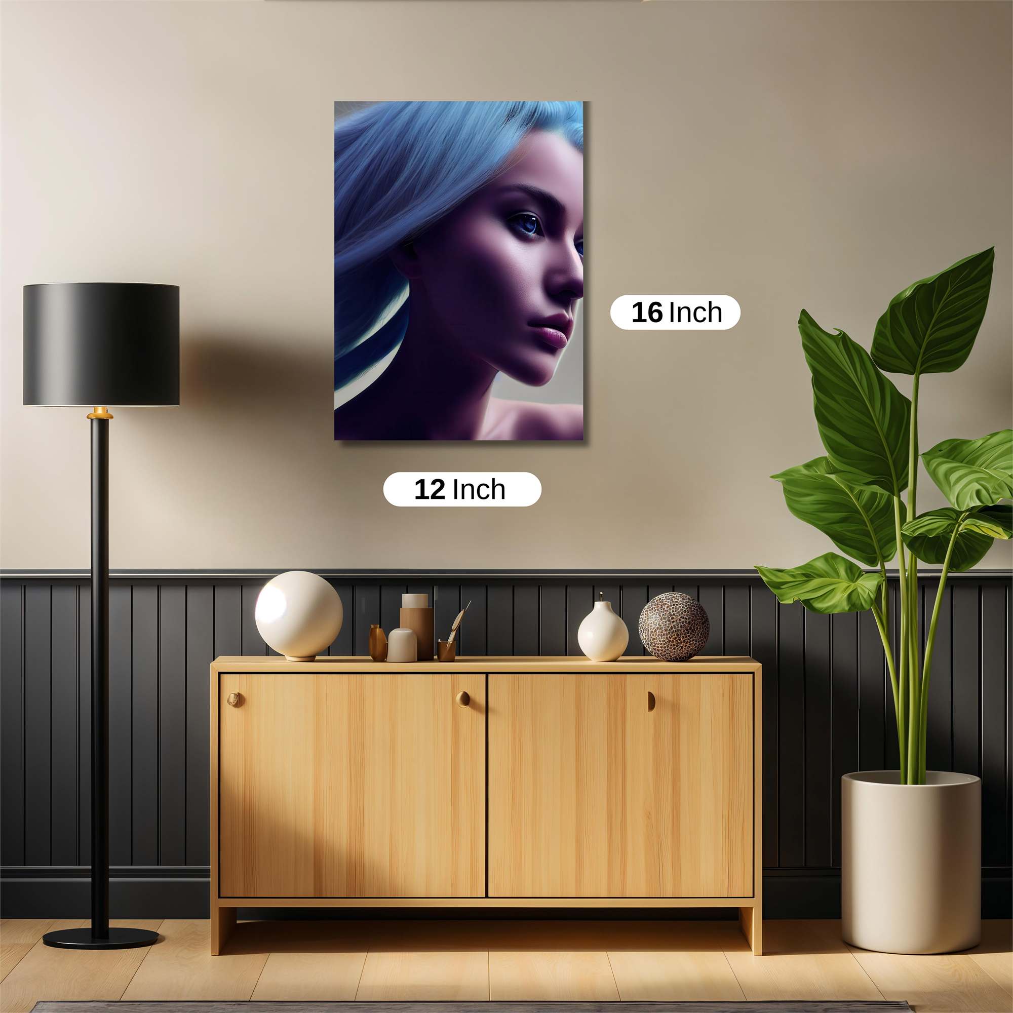 Blue Serenity Safe Wall Magnetic / M
