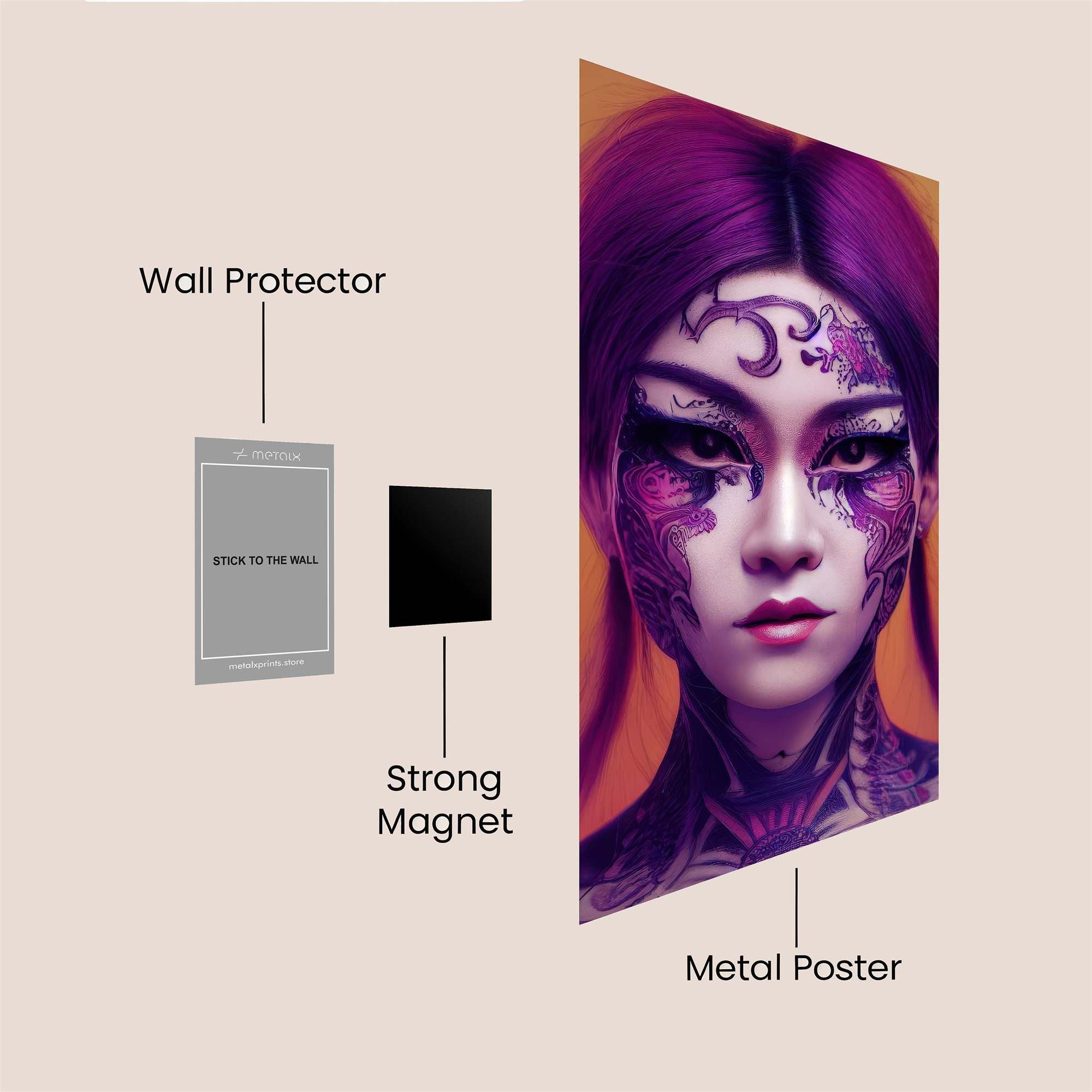 Violet Enigma Safe Wall Magnetic / M