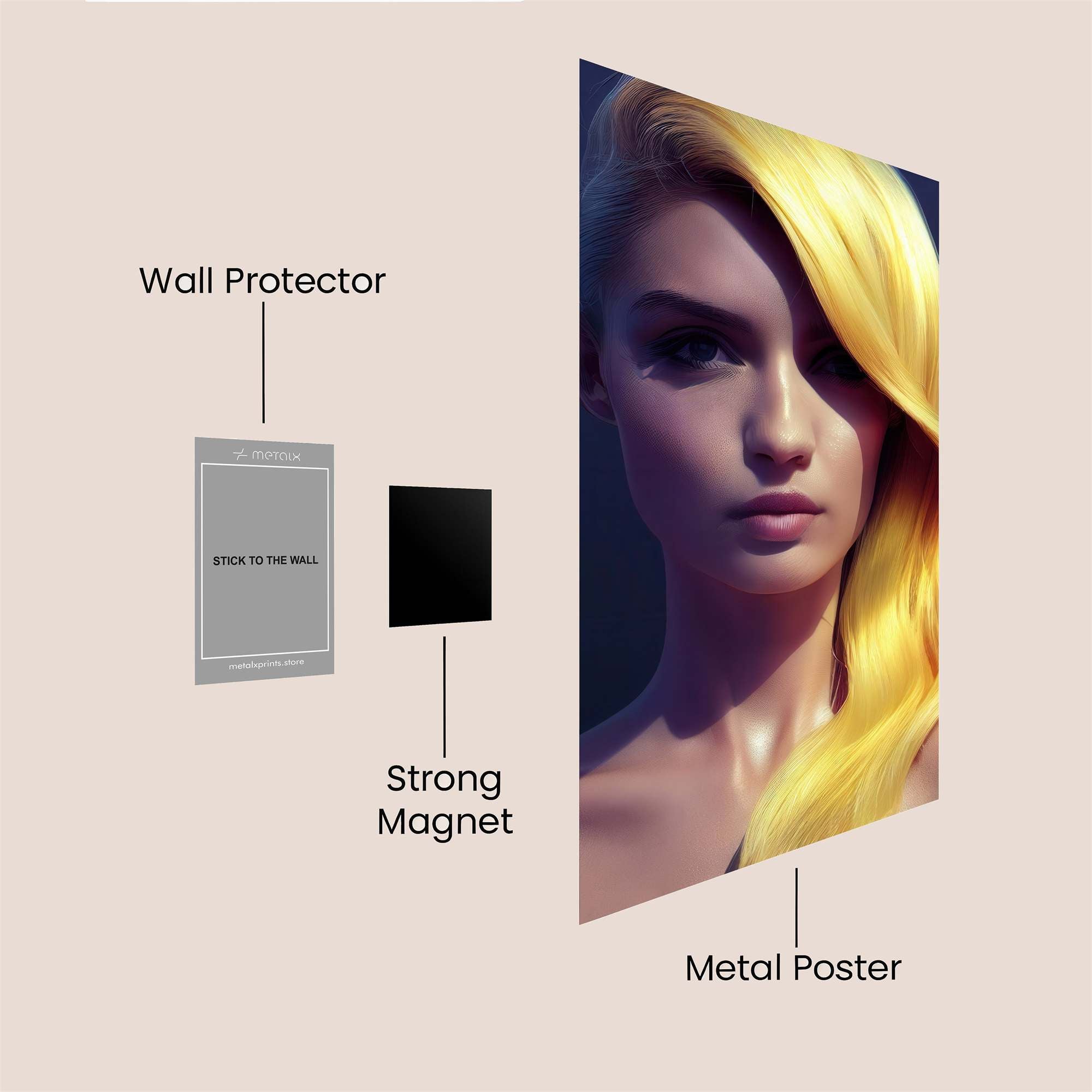 Blonde Enigma Safe Wall Magnetic / M