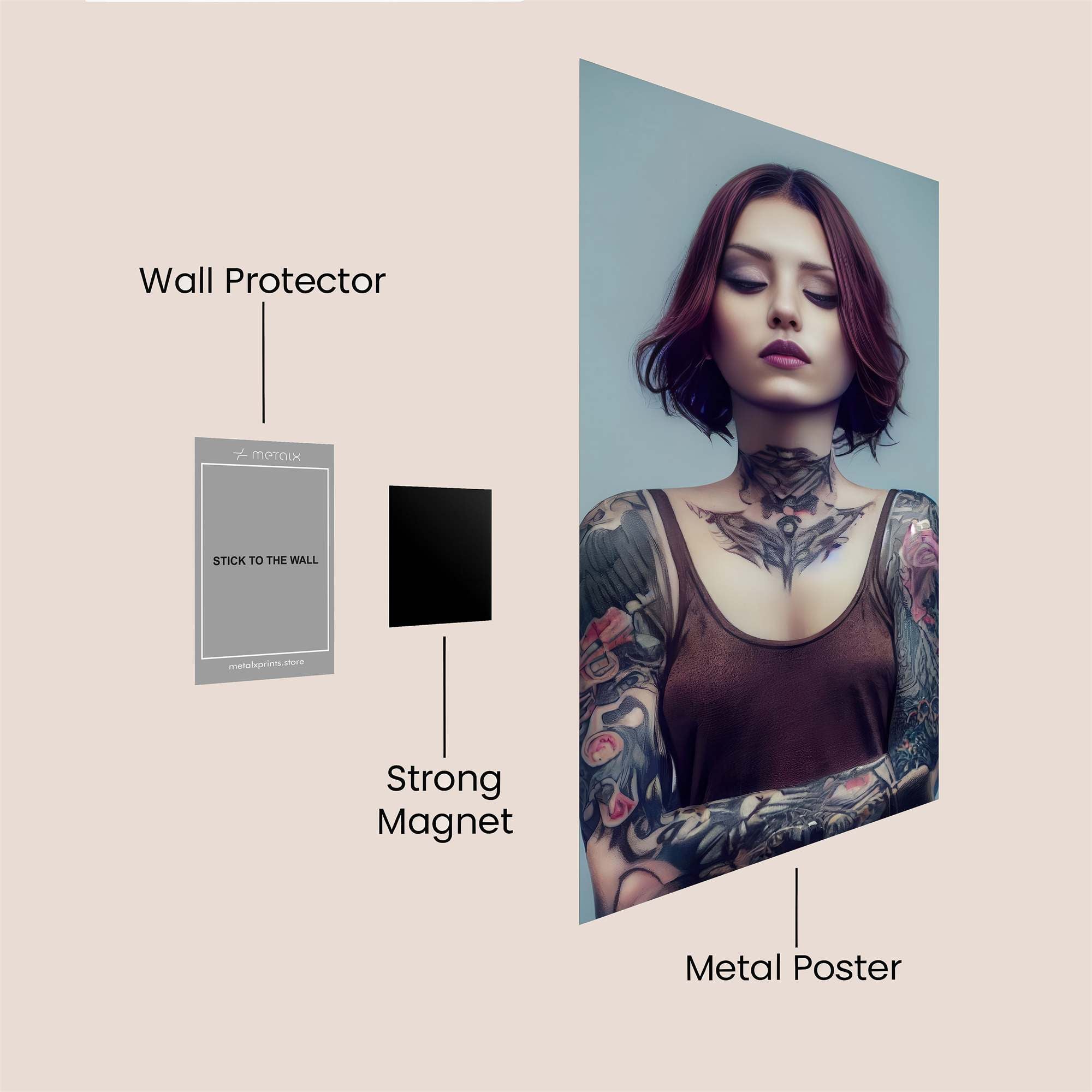 Ink Serenity Safe Wall Magnetic / M