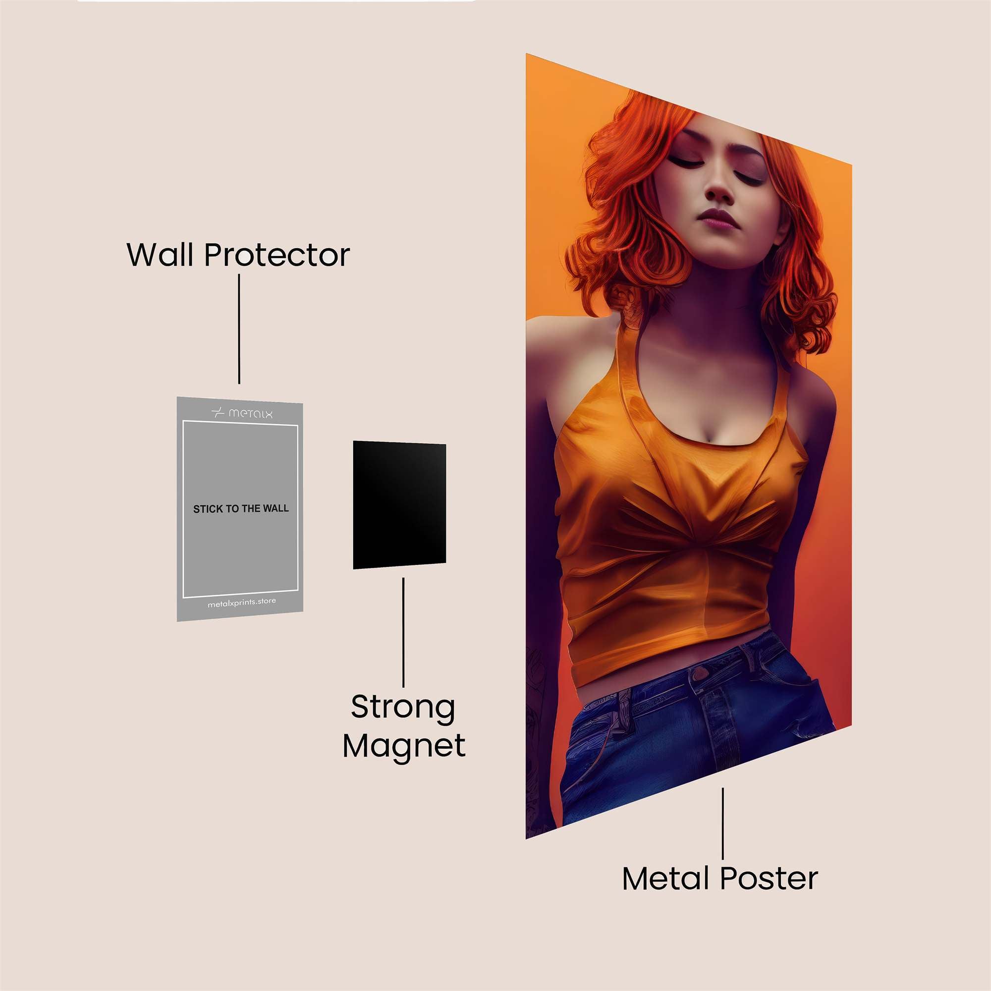 Fiery Serenity Safe Wall Magnetic / M