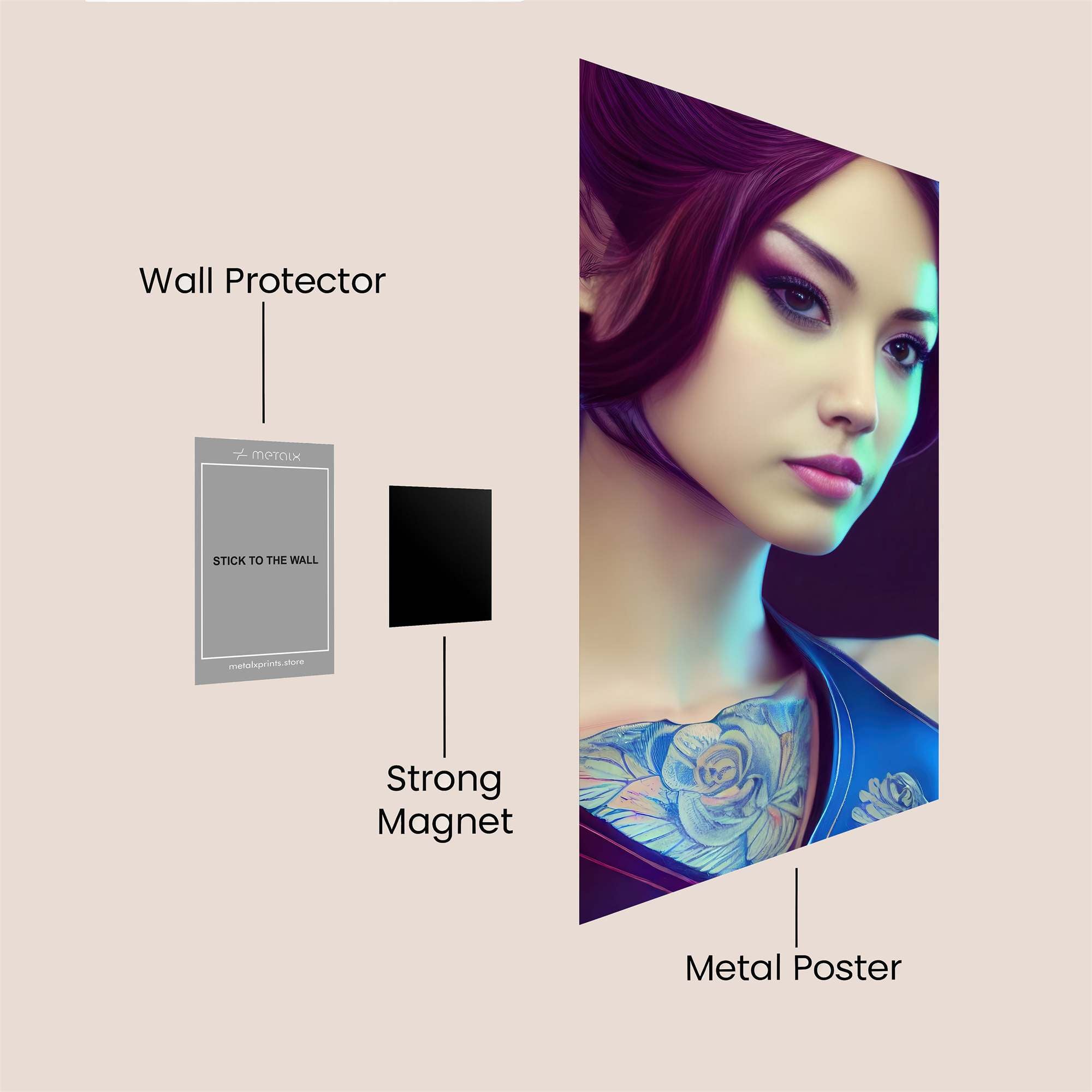 Violet Enigma Safe Wall Magnetic / M