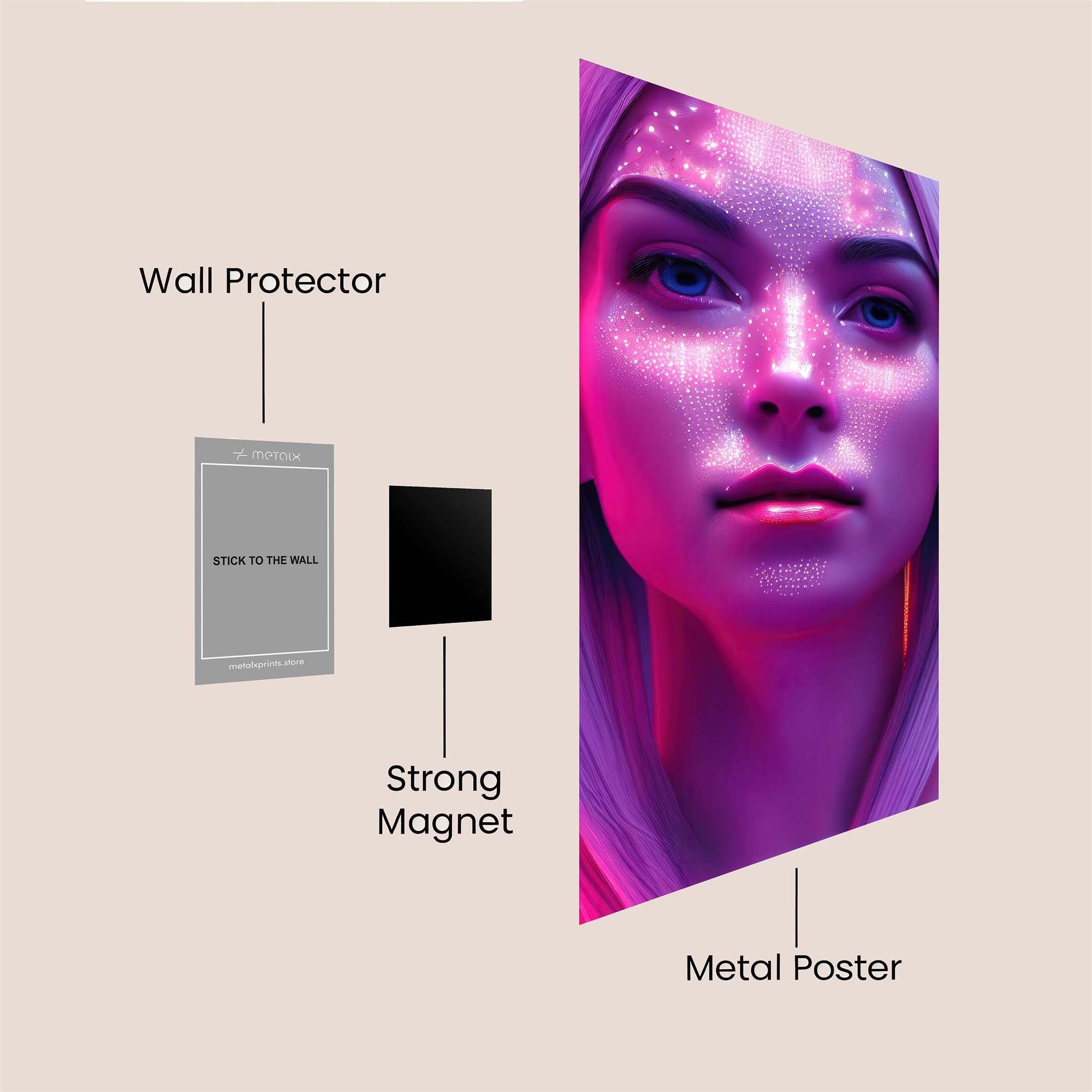 Cyber Enigma Safe Wall Magnetic / M