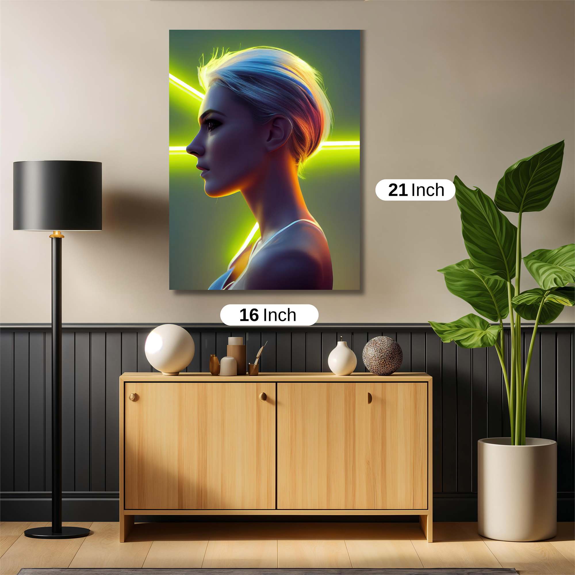 Neon Serenity Safe Wall Magnetic / M