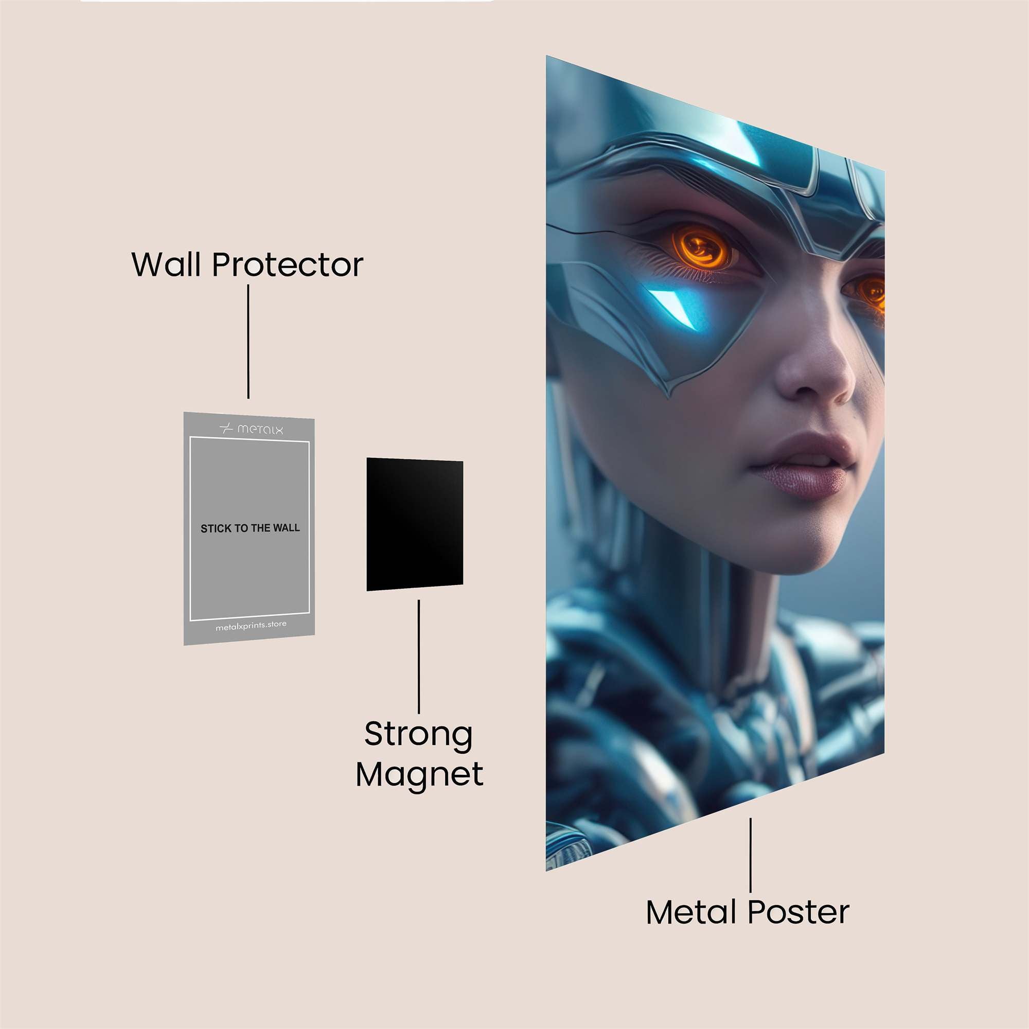 Robot Enigma Safe Wall Magnetic / M