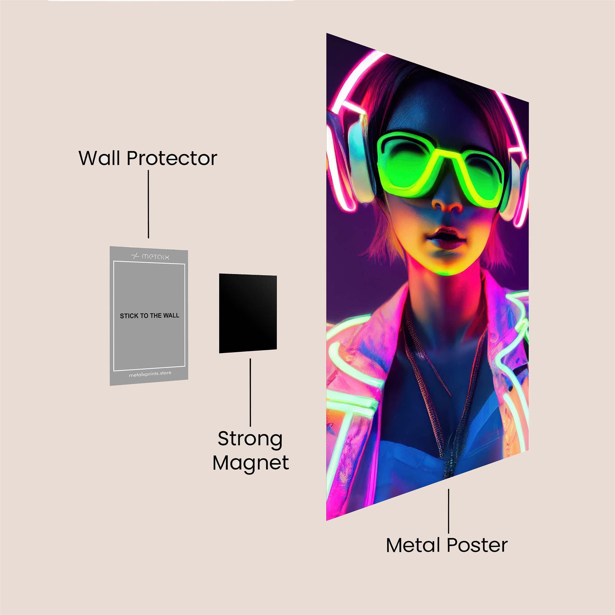 NeonVibe Safe Wall Magnetic / M
