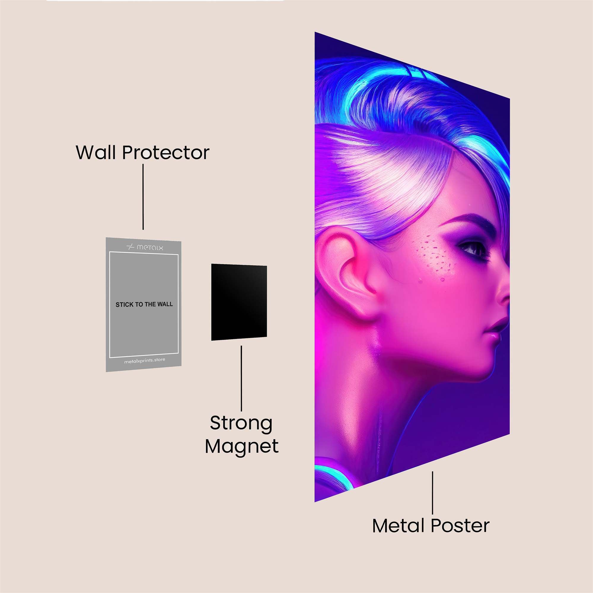 Neon Dream Safe Wall Magnetic / M