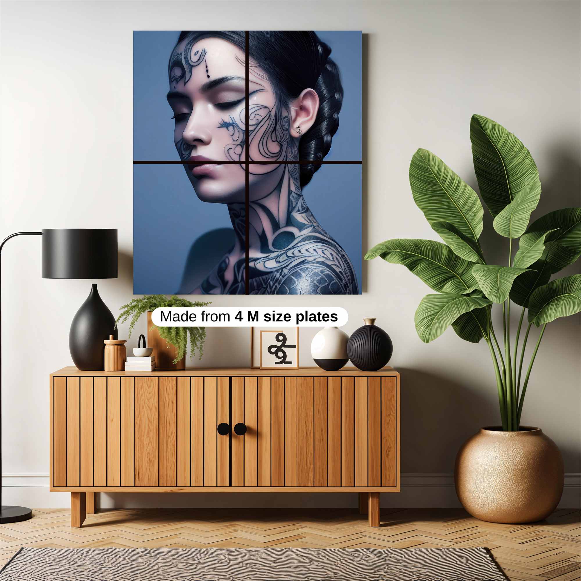 Tattooed Serenity Safe Wall Magnetic / M