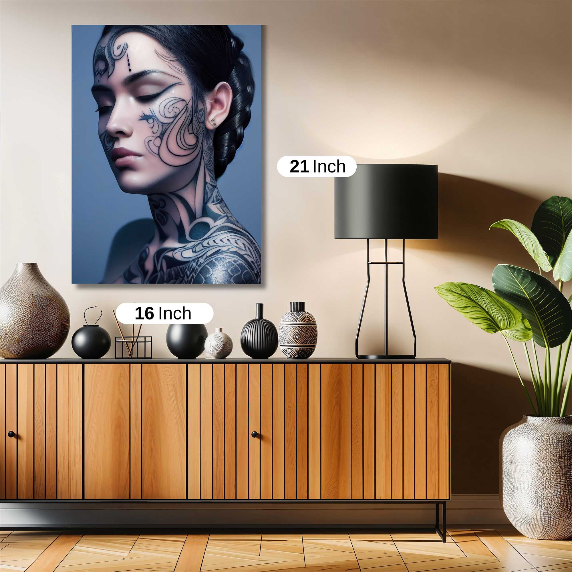Tattooed Serenity Safe Wall Magnetic / M
