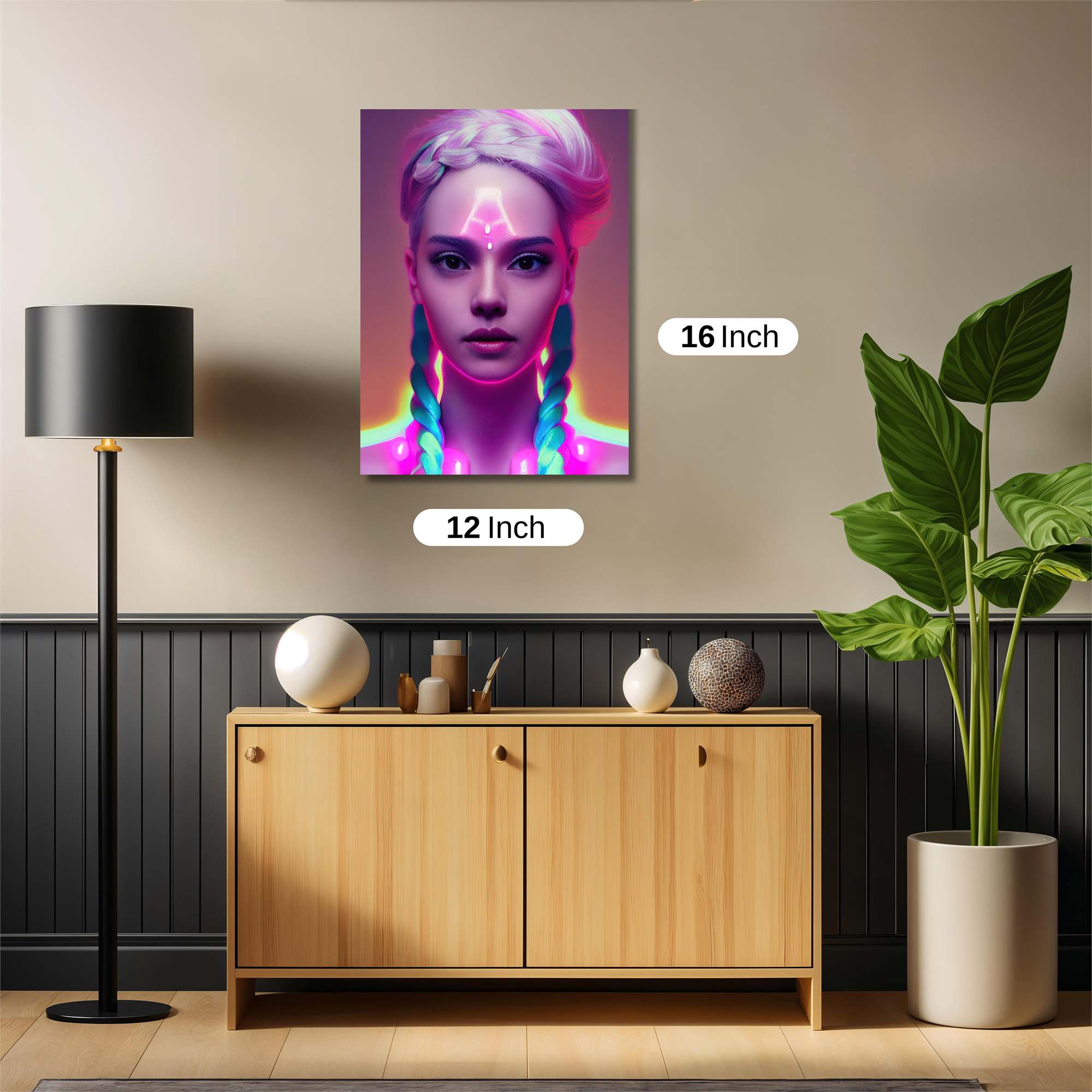 Neon Serenity Safe Wall Magnetic / M