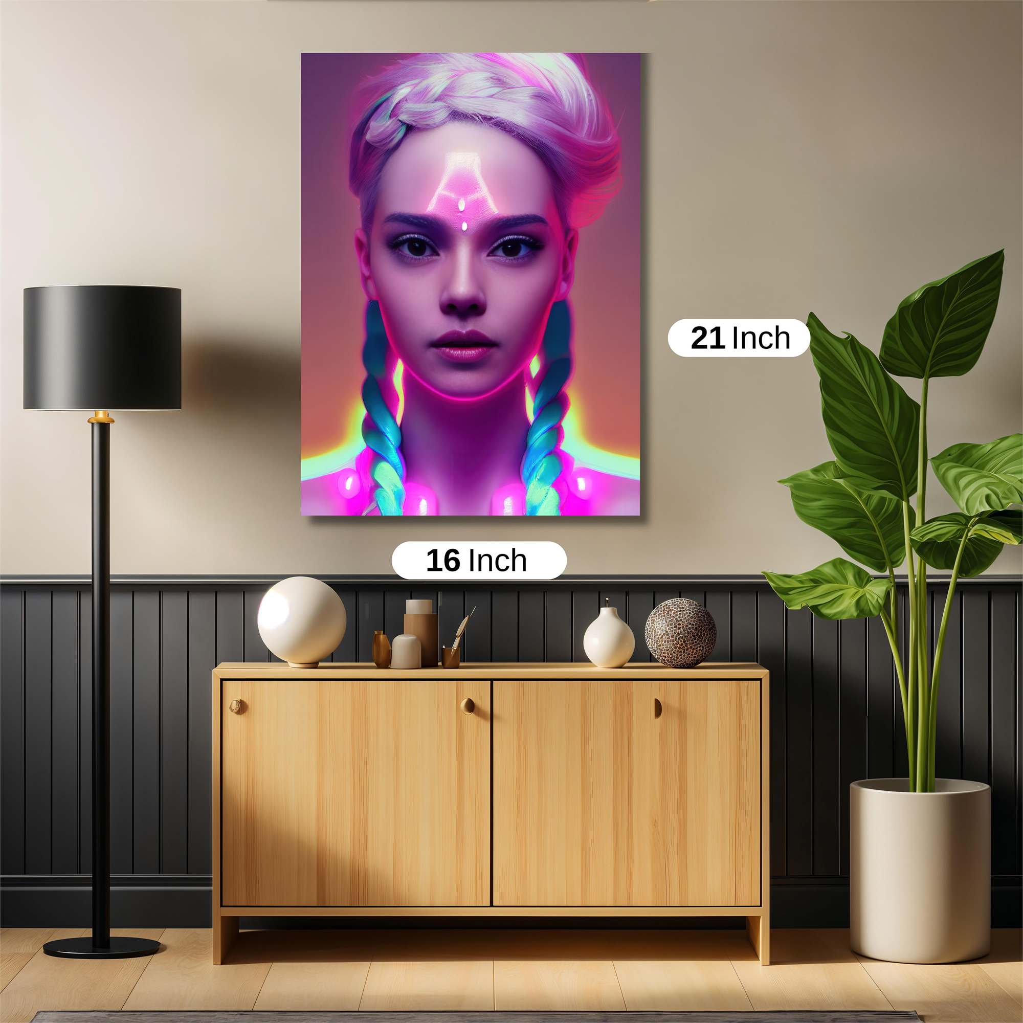 Neon Serenity Safe Wall Magnetic / M