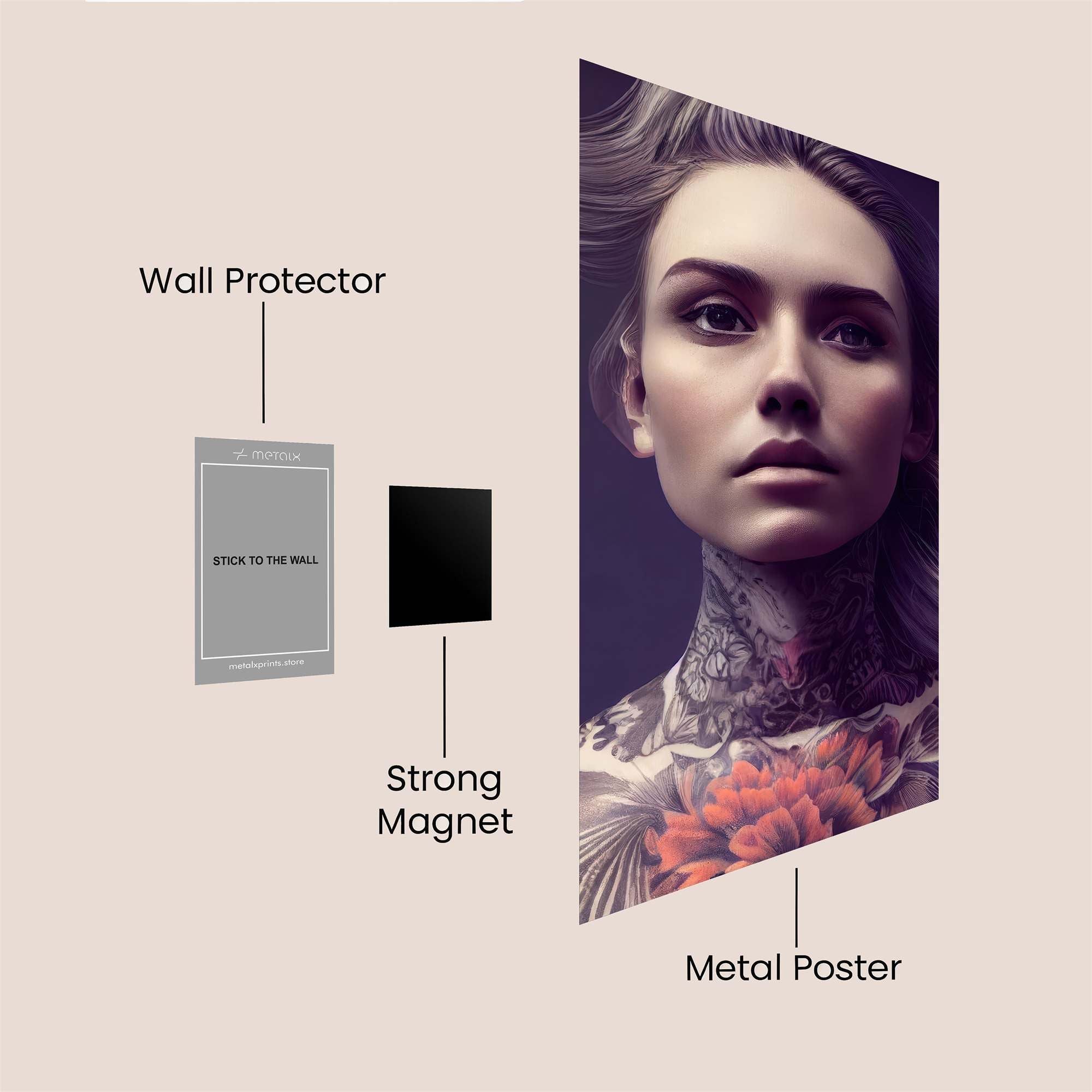 Tattooed Enigma Safe Wall Magnetic / M