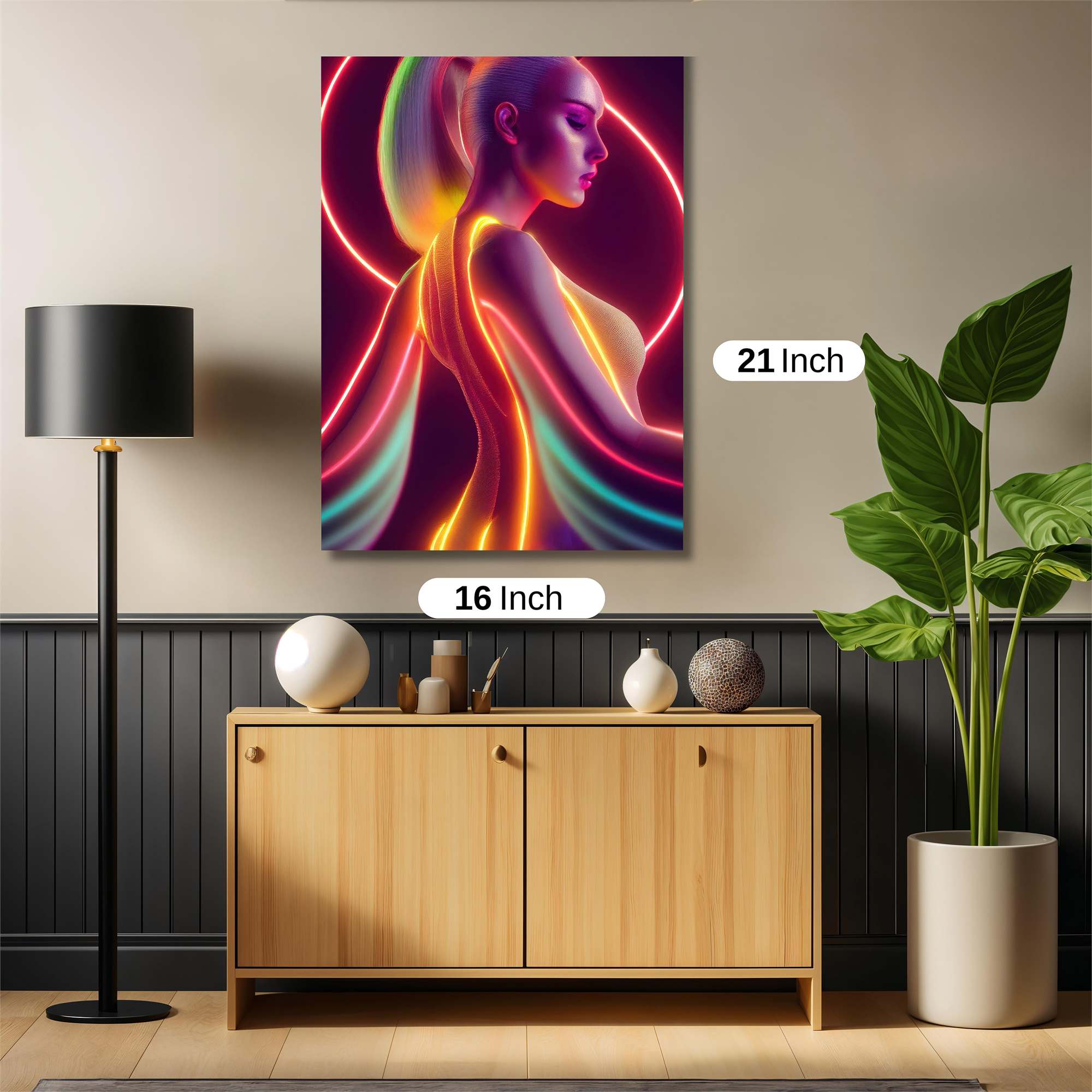 Neon Serenity Safe Wall Magnetic / M