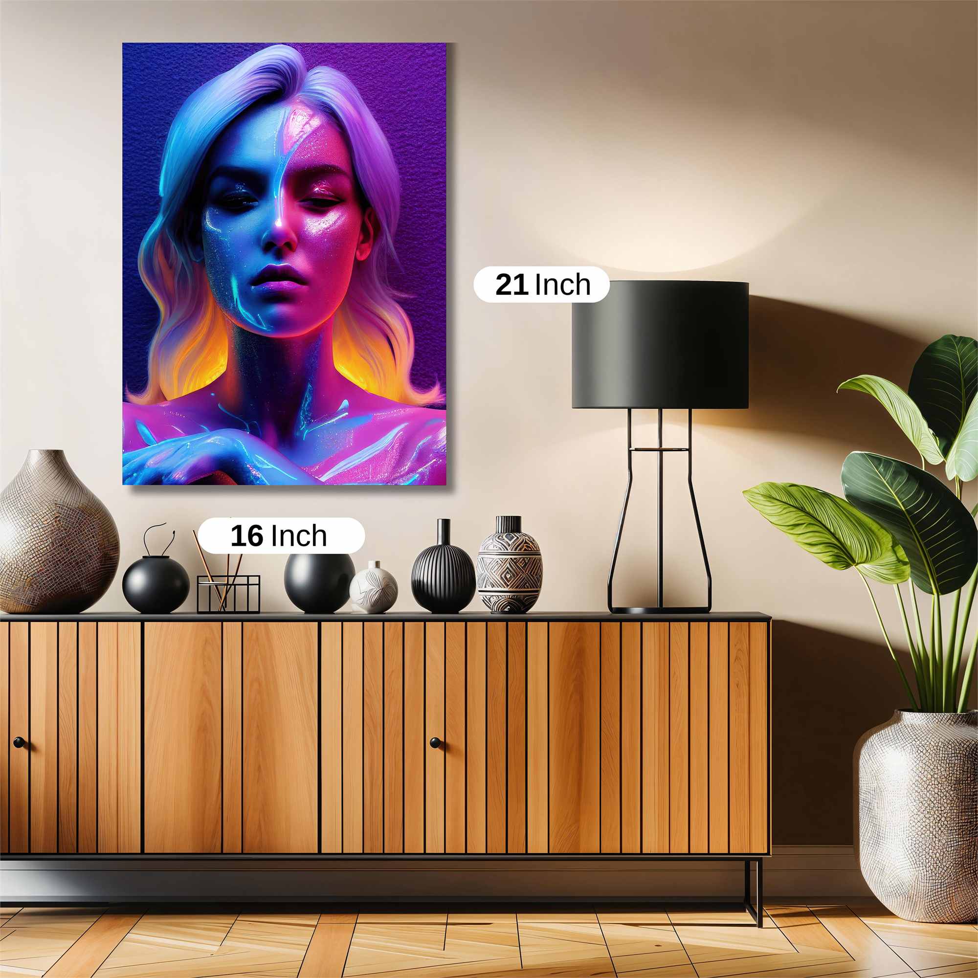Neon Serenity Safe Wall Magnetic / M