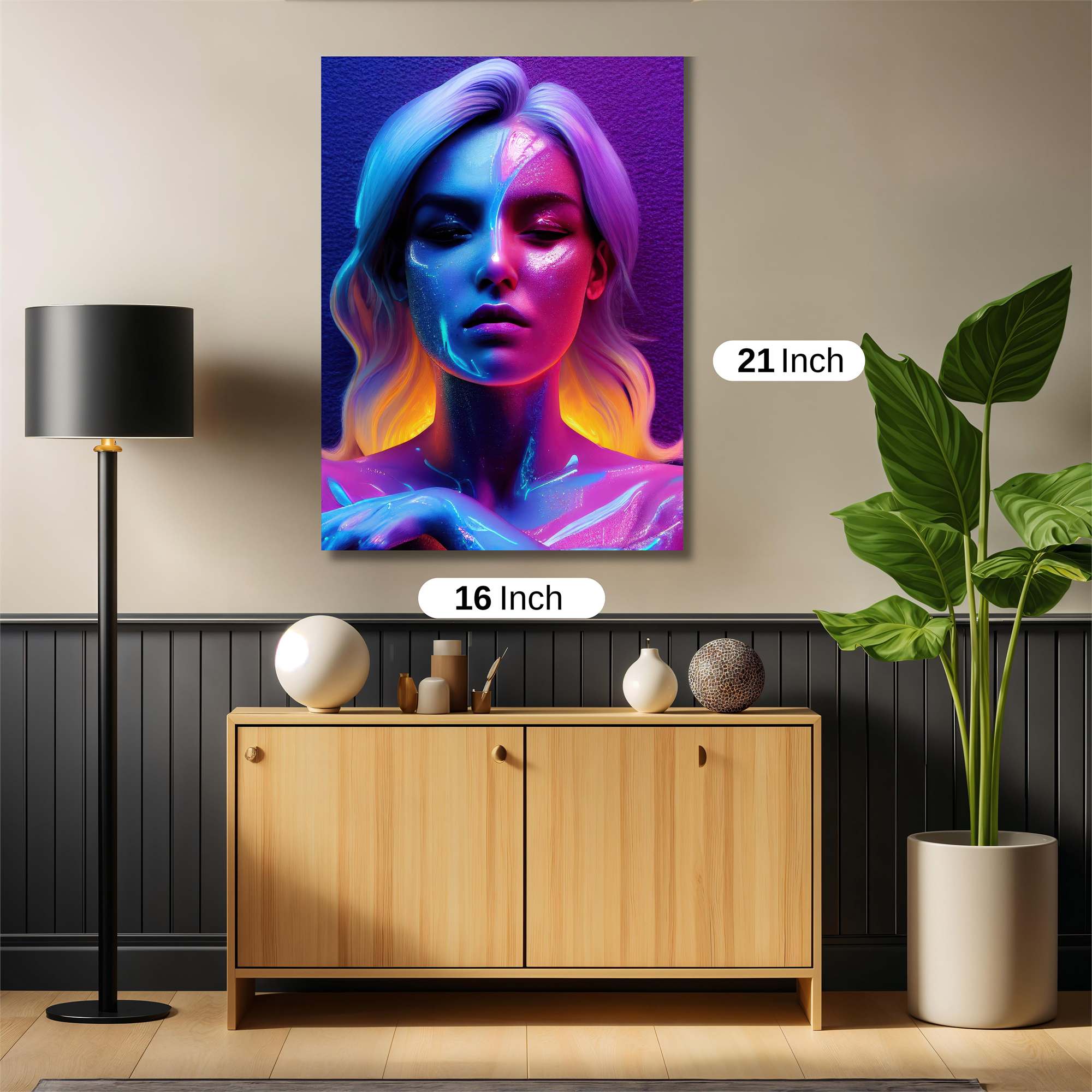 Neon Serenity Safe Wall Magnetic / M