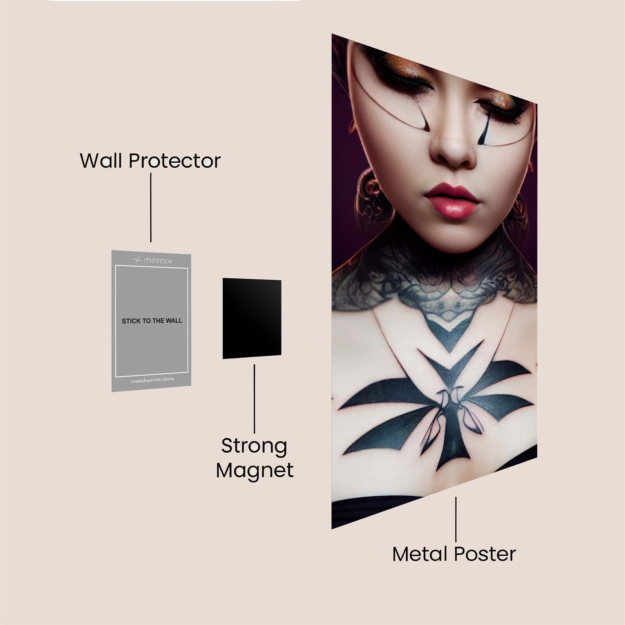 Tattooed Enigma Safe Wall Magnetic / M