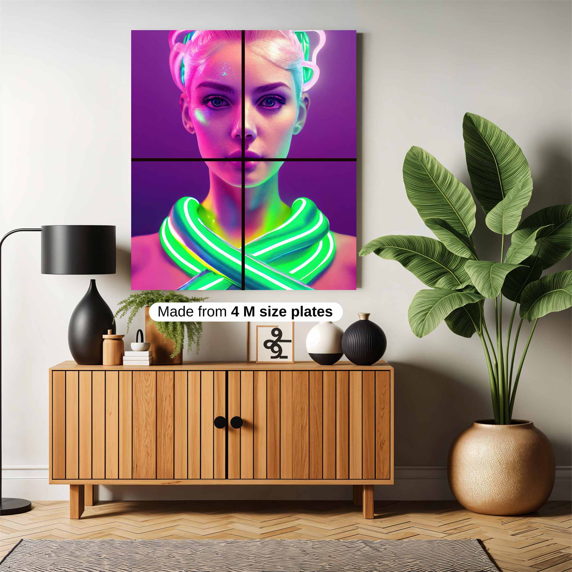 Neon Elegance Safe Wall Magnetic / M