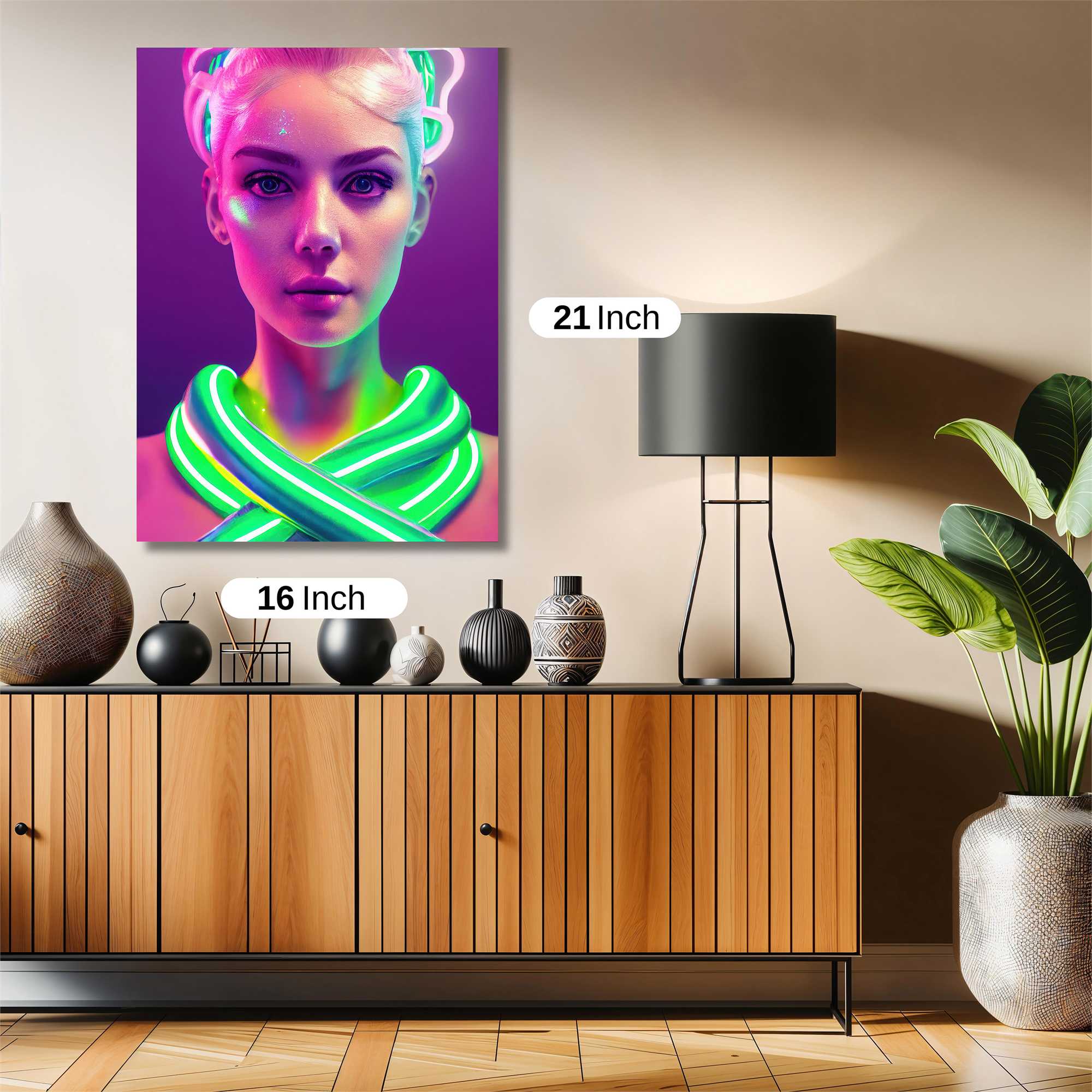 Neon Elegance Safe Wall Magnetic / M