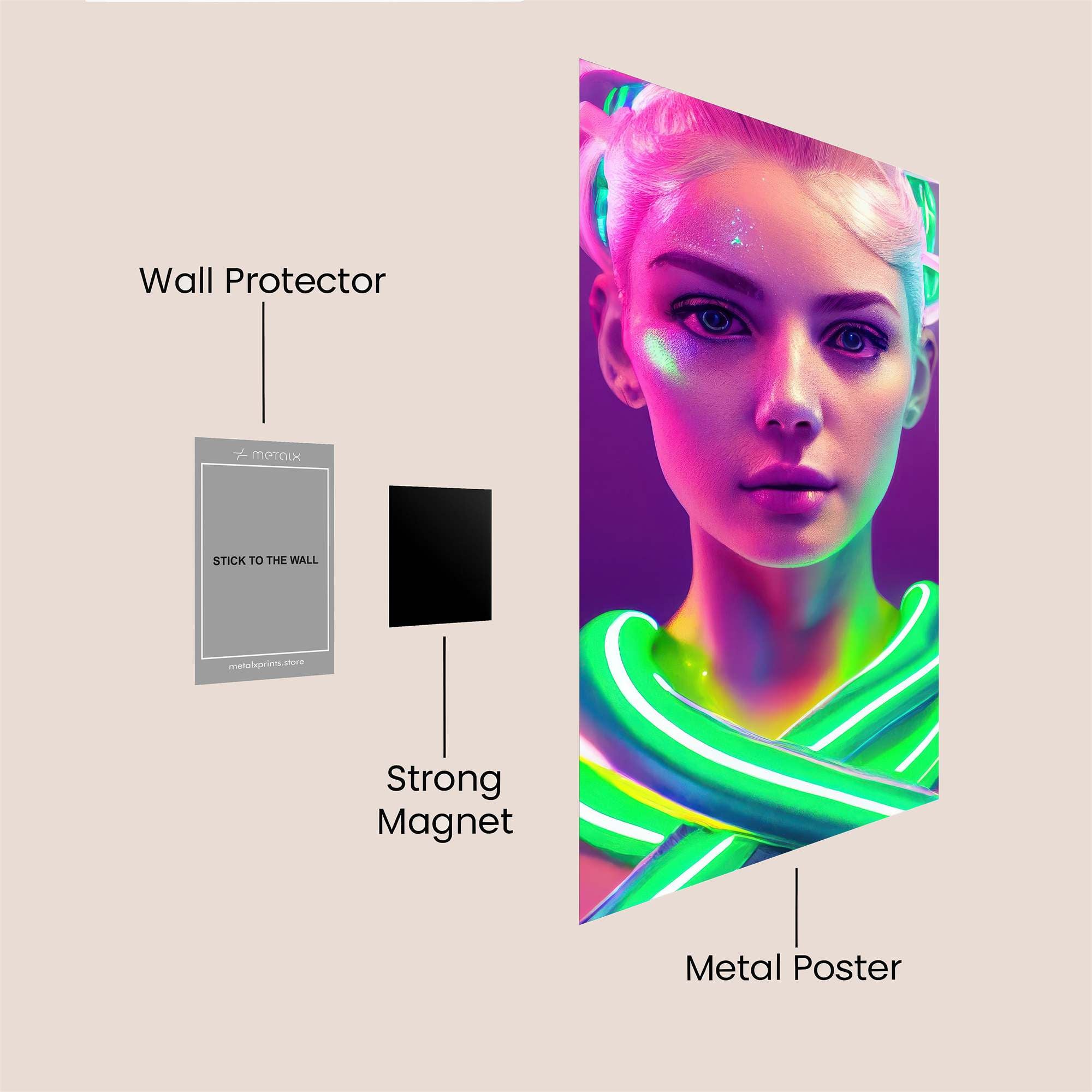 Neon Elegance Safe Wall Magnetic / M