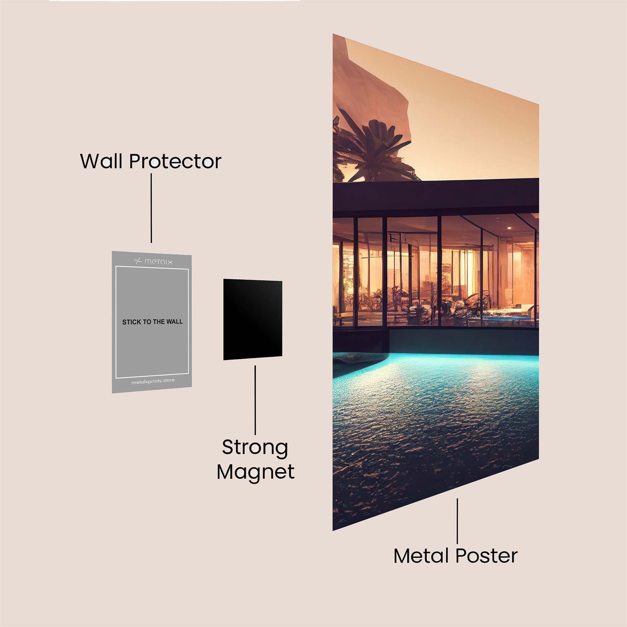 Desert Oasis Safe Wall Magnetic / M