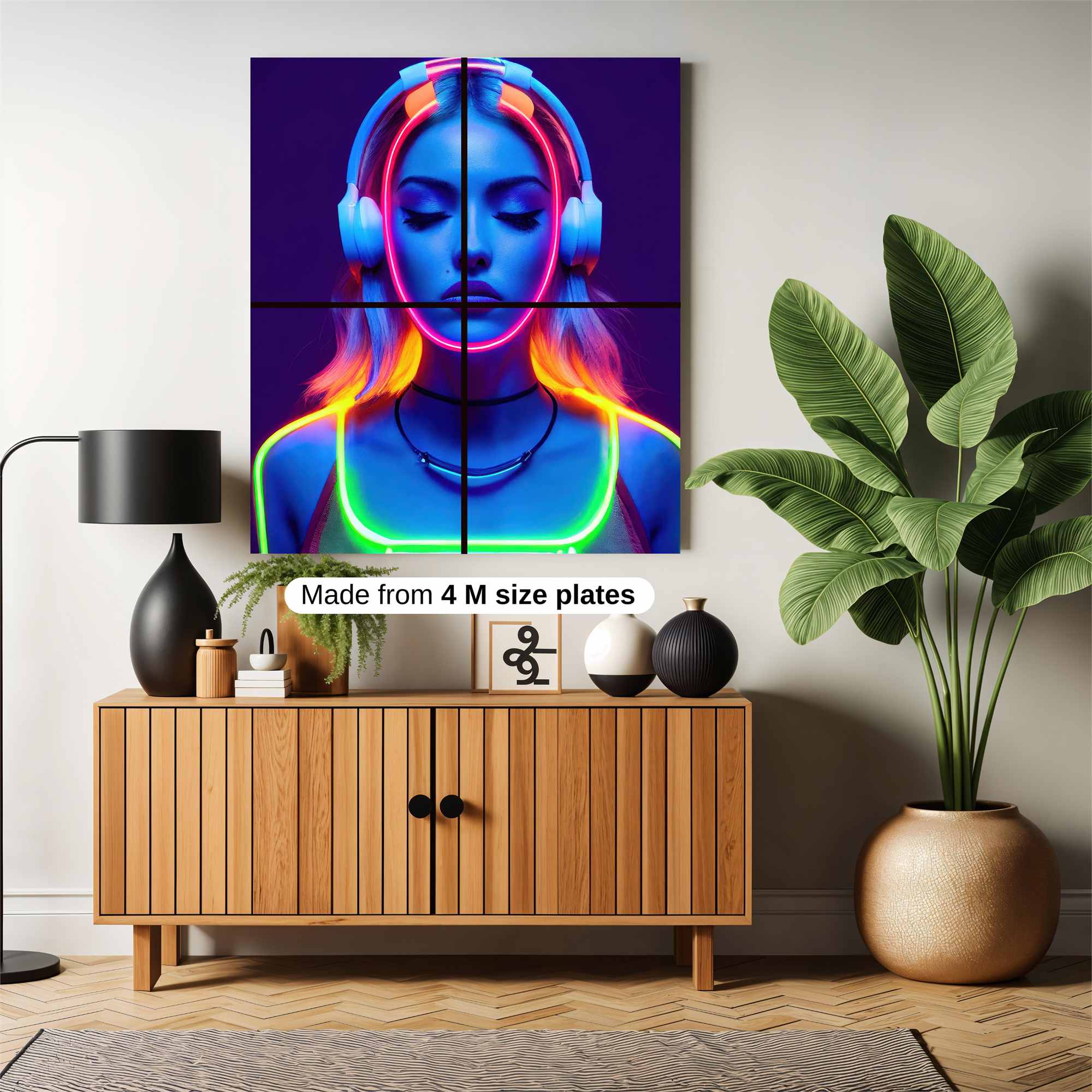 Neon Serenity Safe Wall Magnetic / M
