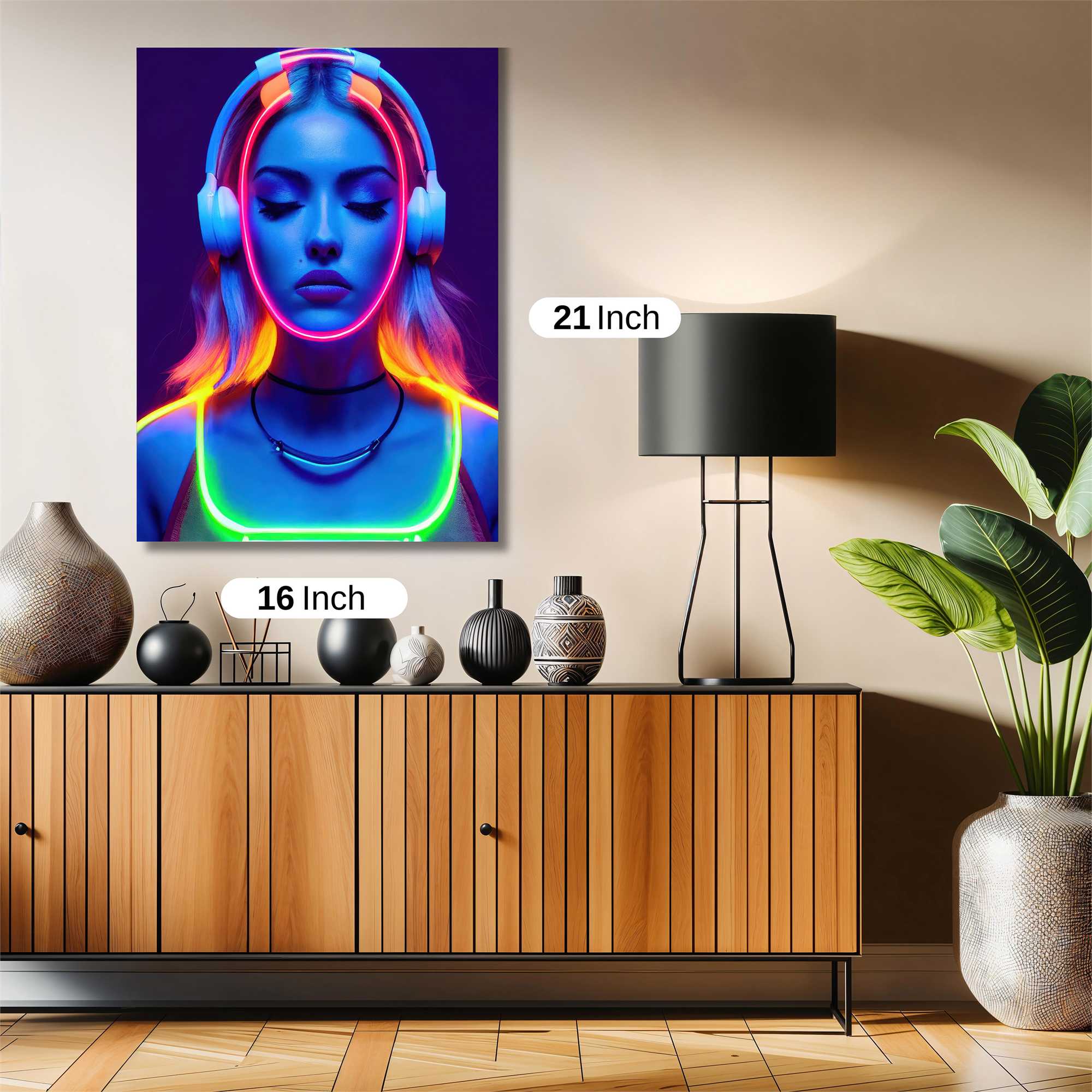Neon Serenity Safe Wall Magnetic / M