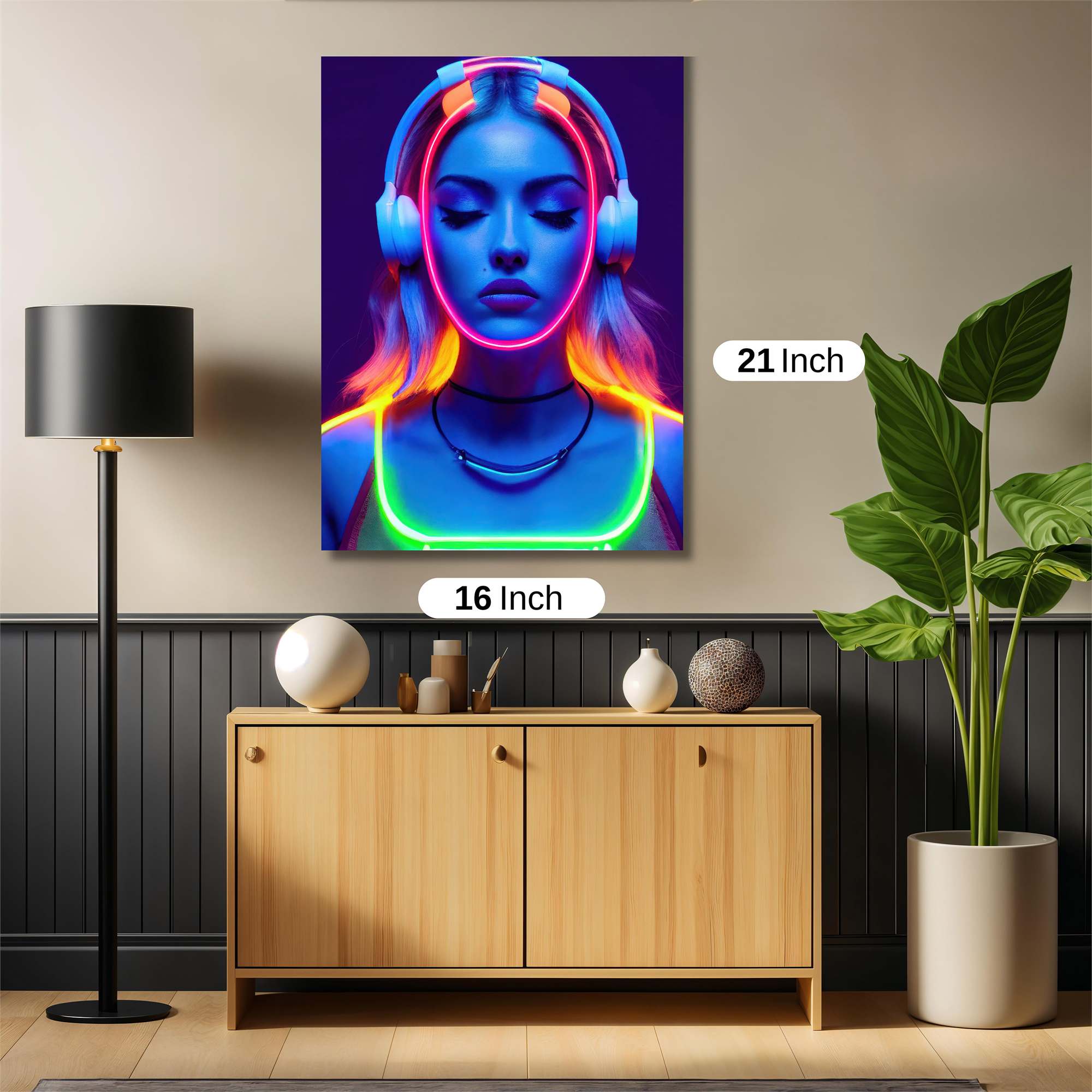 Neon Serenity Safe Wall Magnetic / M