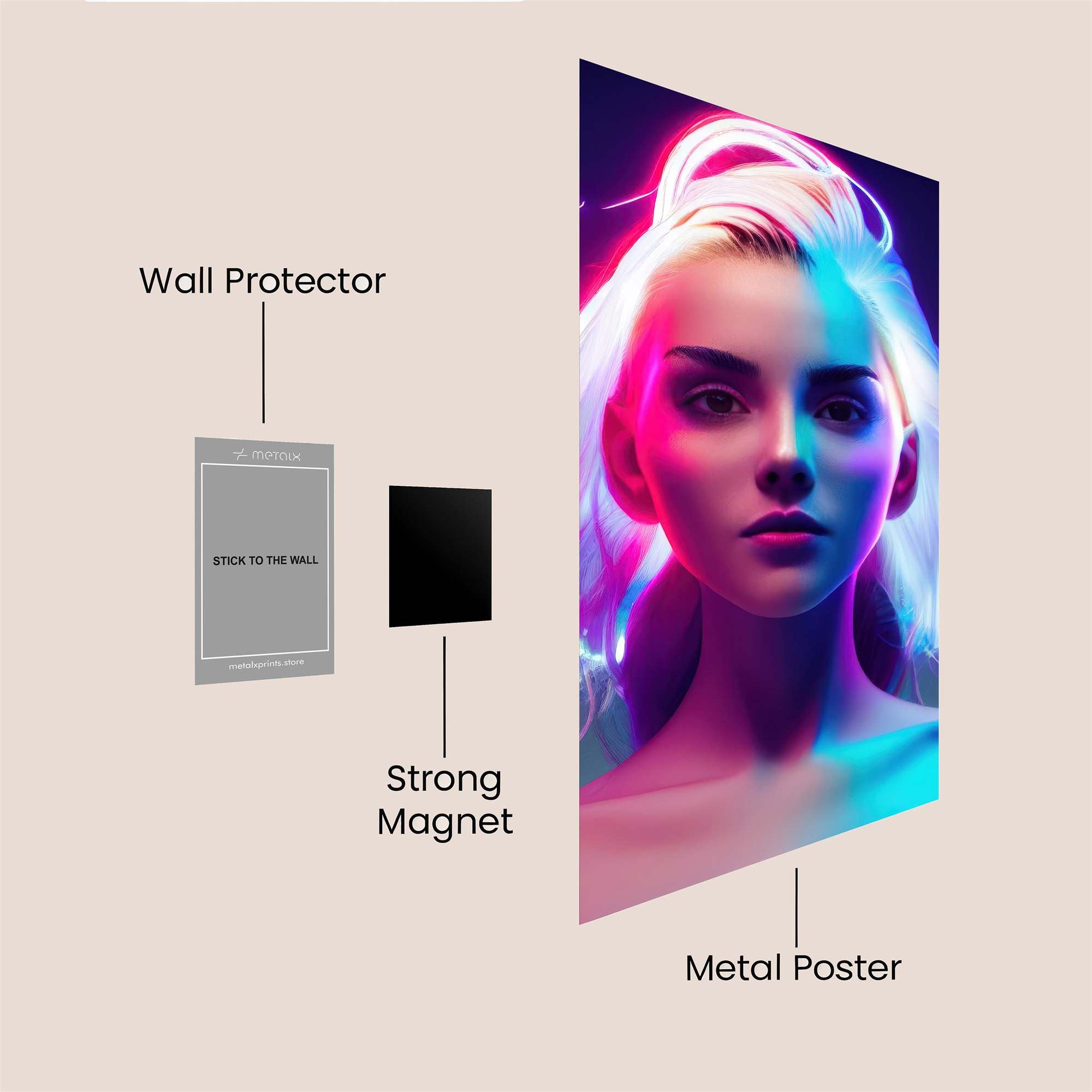 Neon Dream Safe Wall Magnetic / M