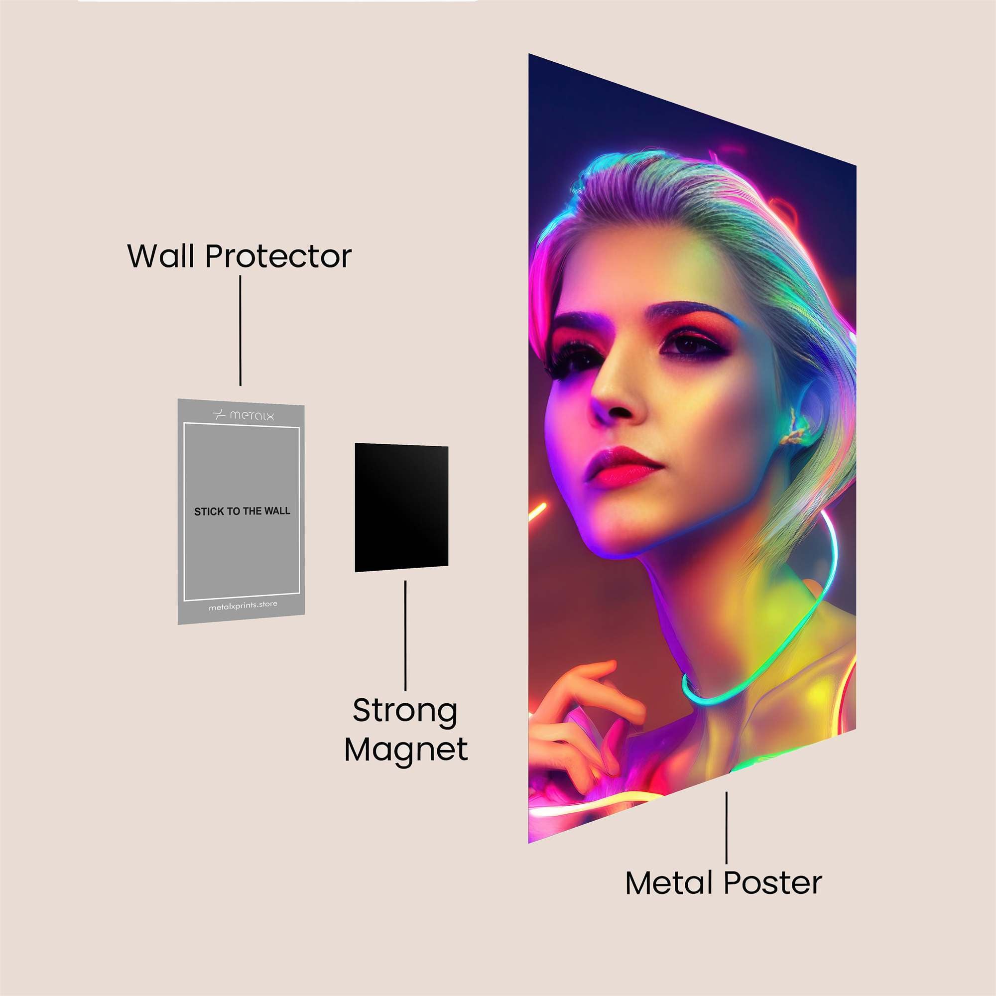 Neon Dream Safe Wall Magnetic / M