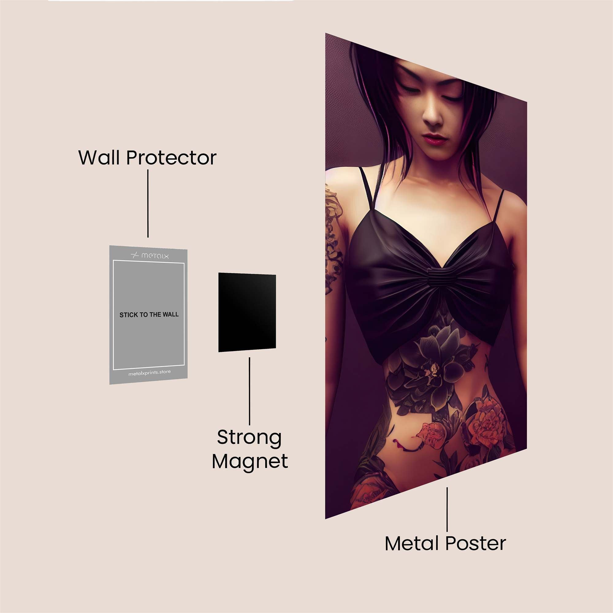 Ink Enigma Safe Wall Magnetic / M