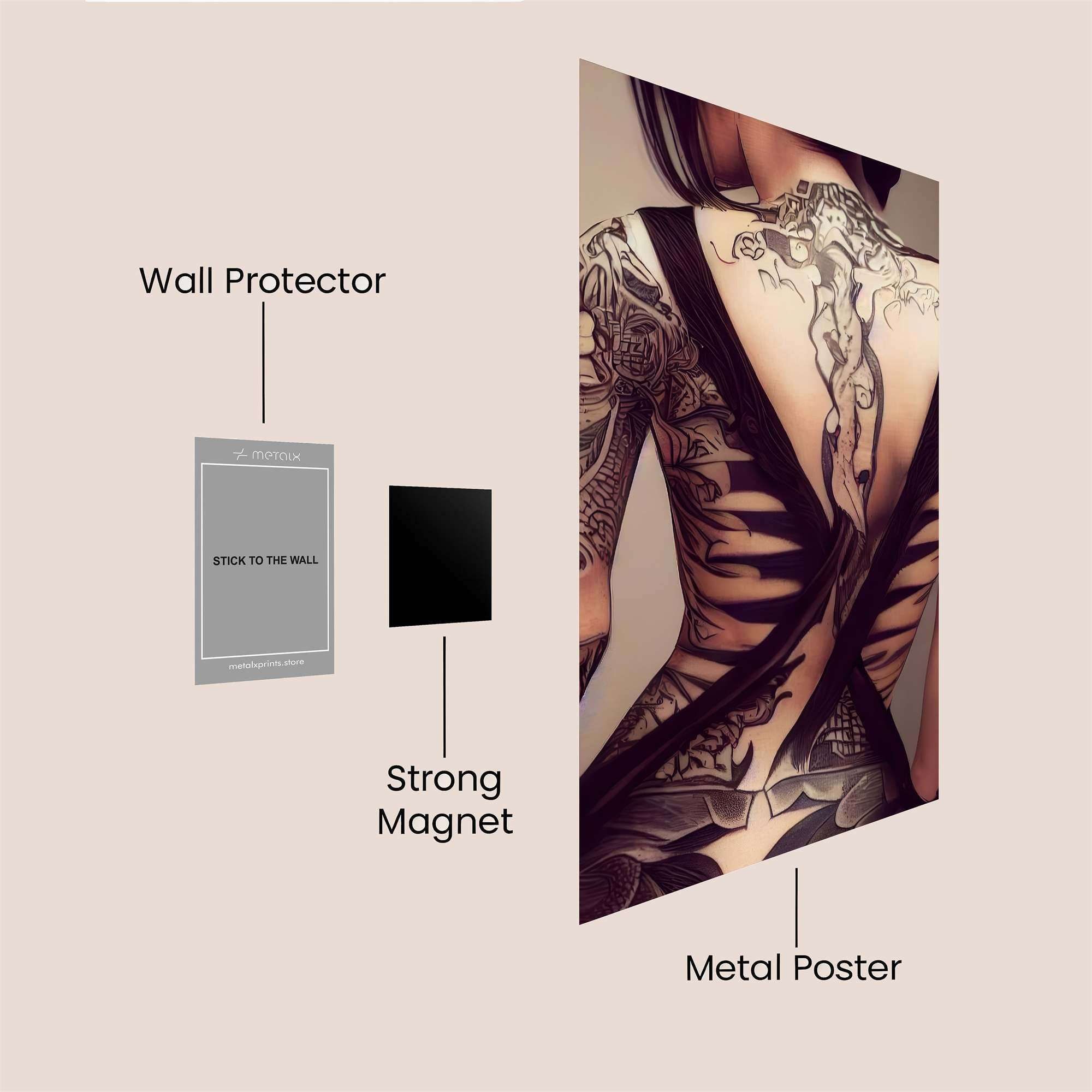 Ink Enigma Safe Wall Magnetic / M