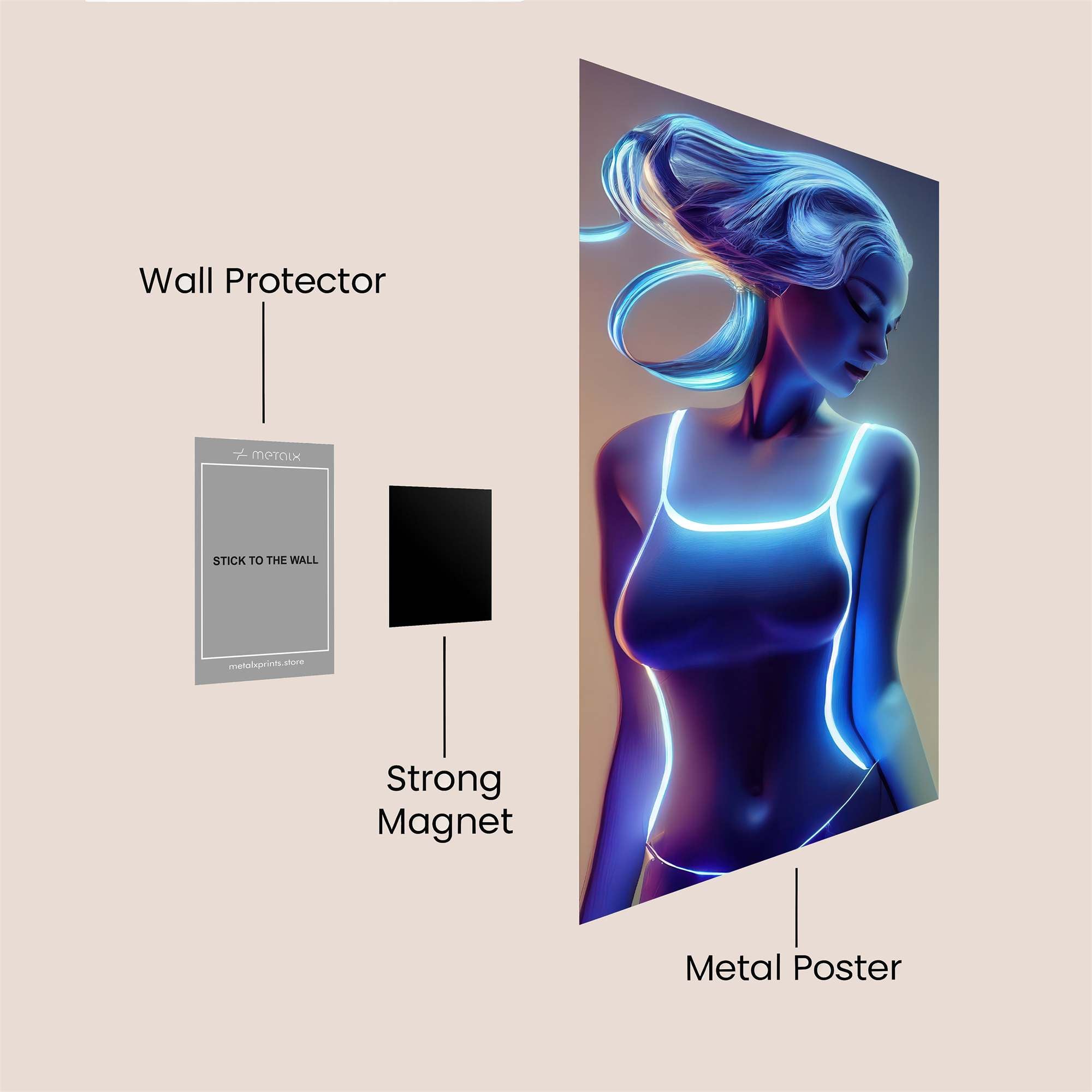 Luminous Serenity Safe Wall Magnetic / M
