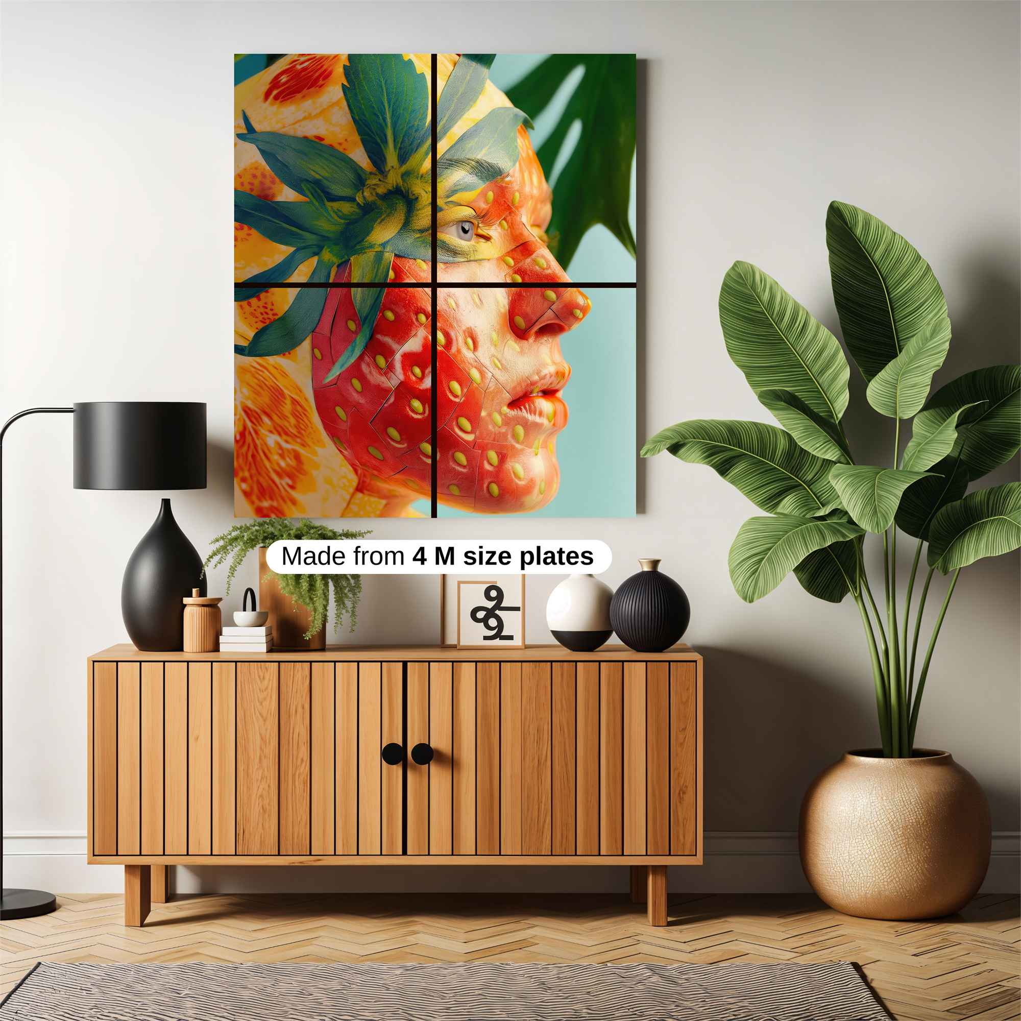 Strawberry Whimsy Safe Wall Magnetic / M